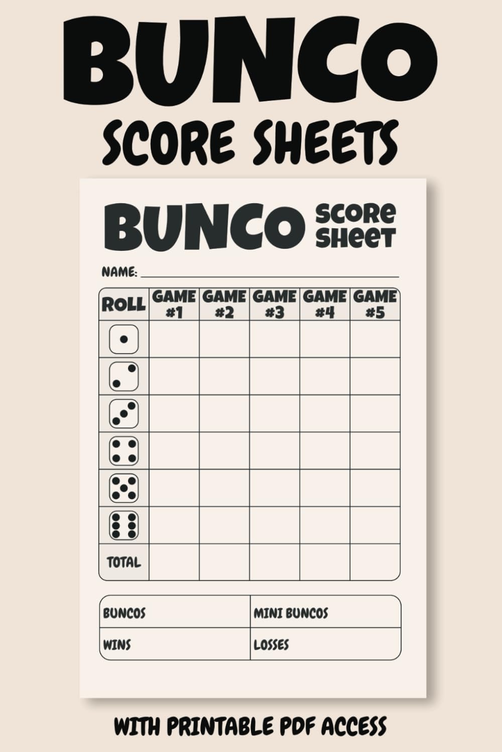 Free Score Sheets
