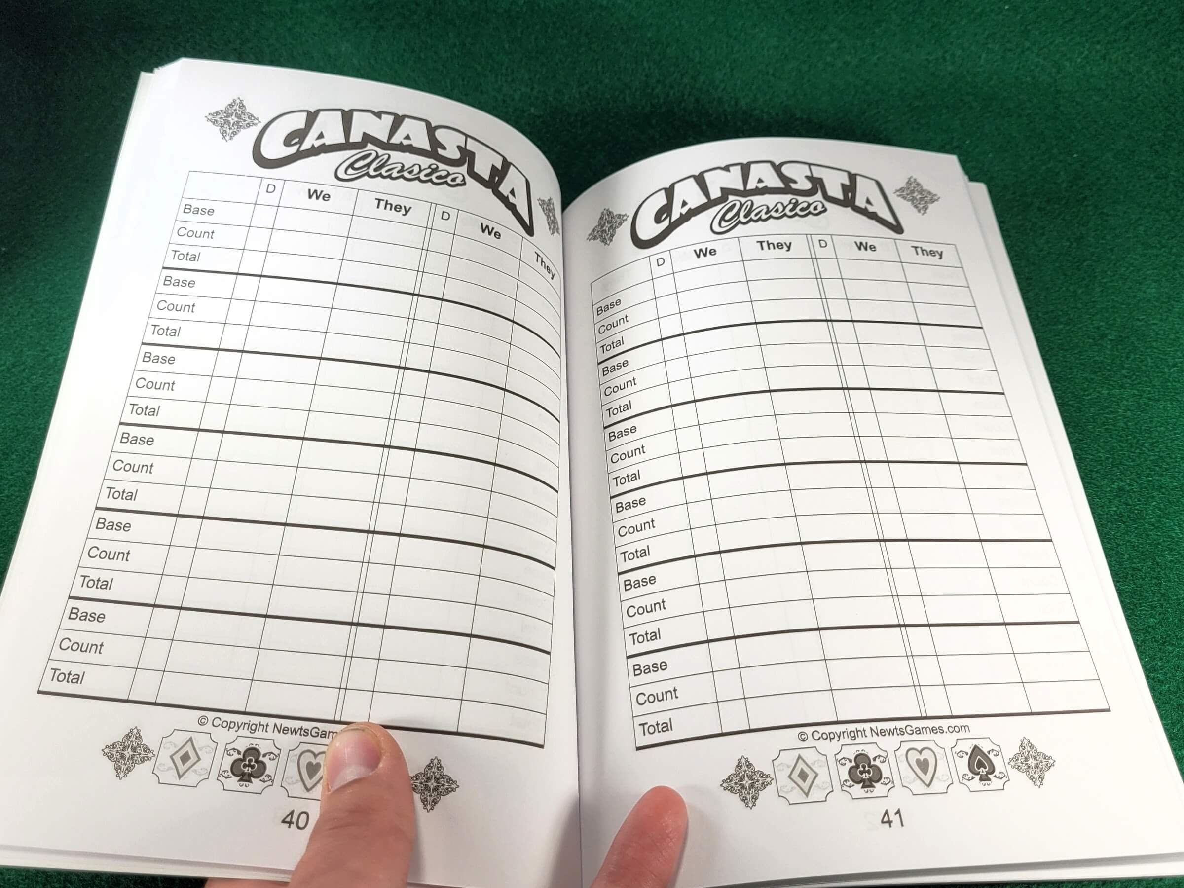 Canasta Score Sheet Printable