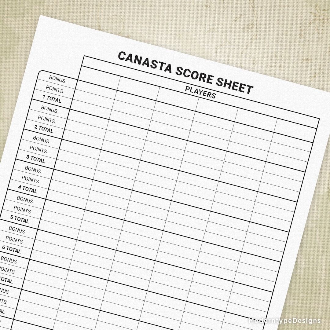 Canasta Game Score Sheets Printable Digital Download Chart Gam010 Etsy Canasta Game Score Sheets Printable Digital Download Chart Gam010 Etsy