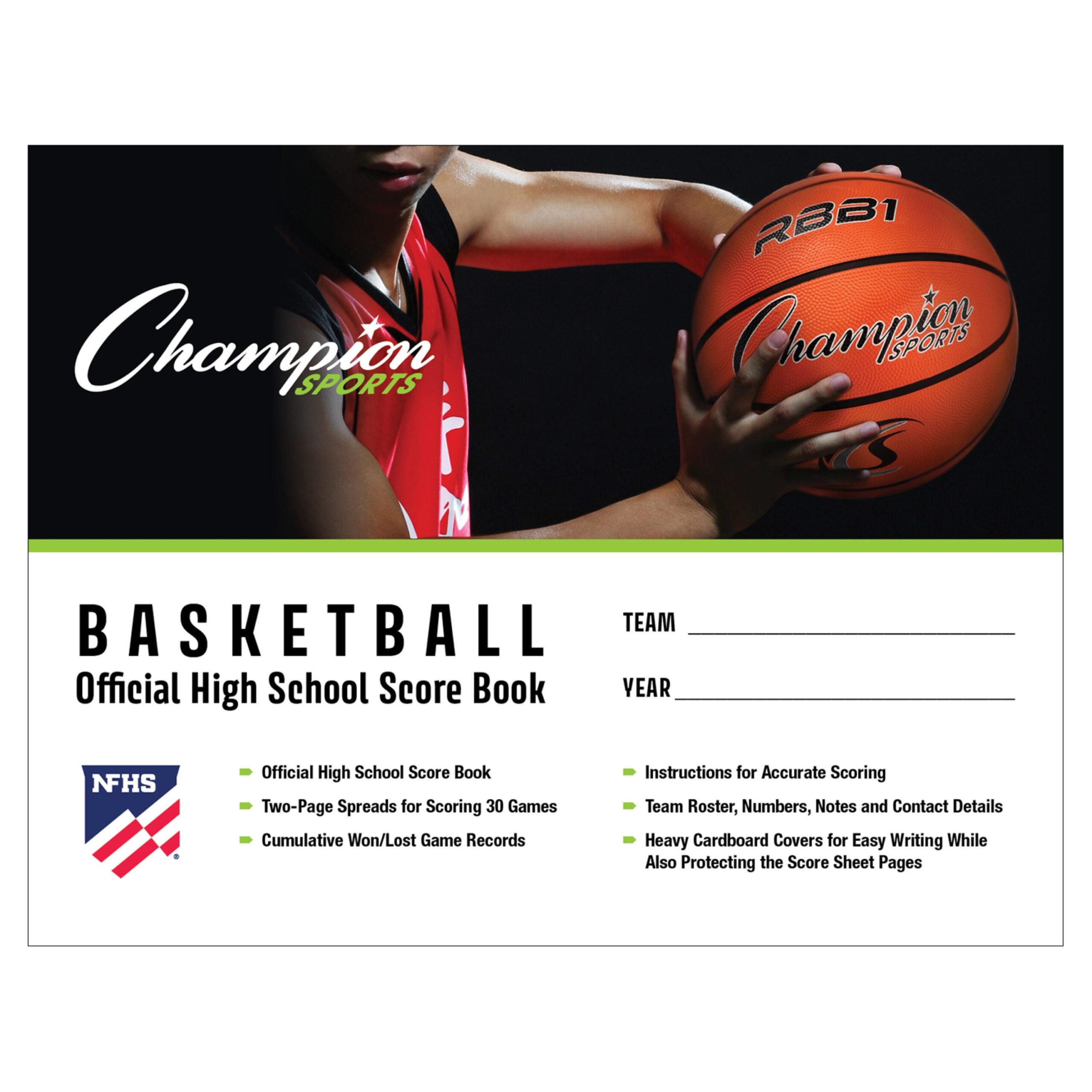 Champion Sports NFHS Approved Basketball Scorebook School Specialty