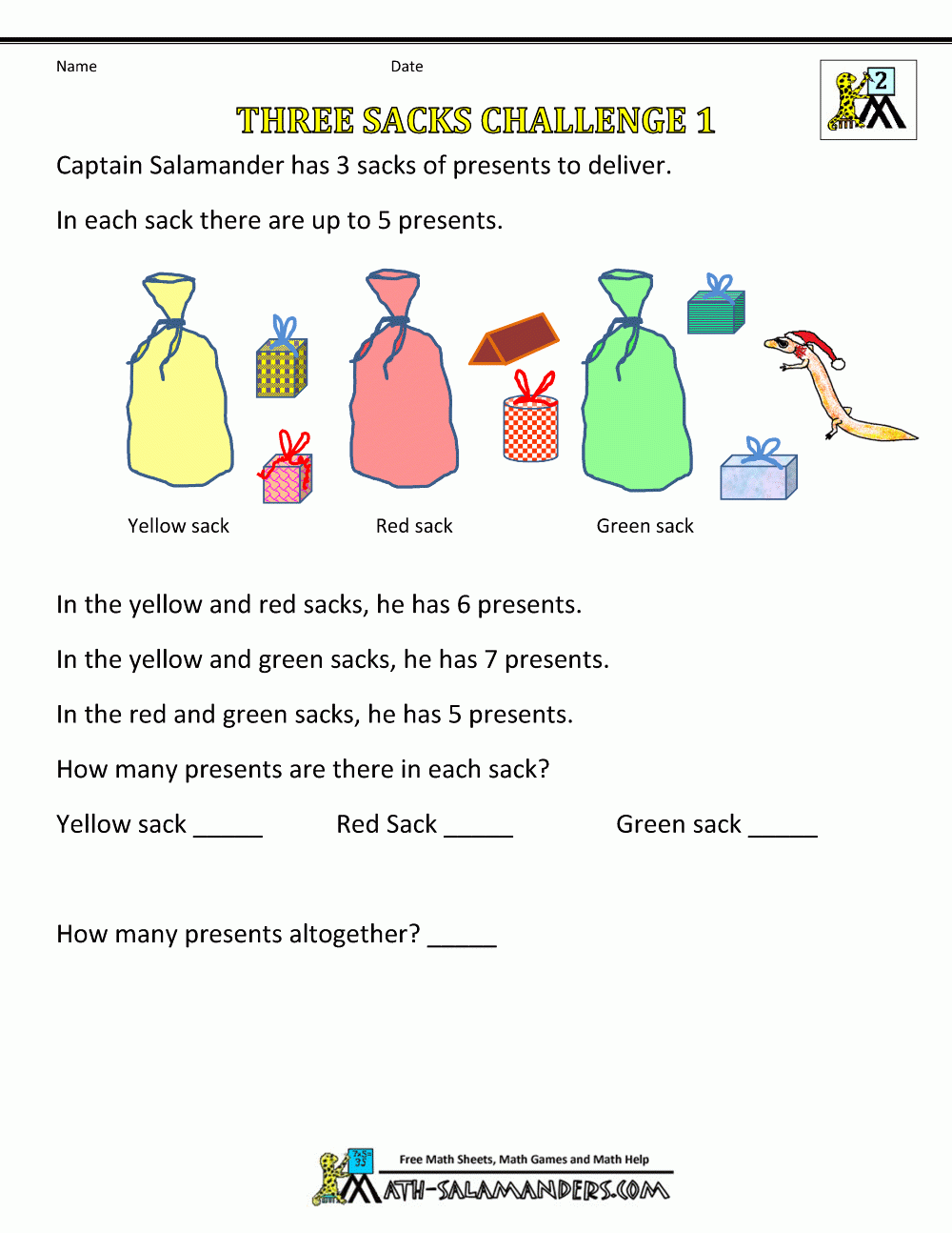 Christmas Math Worksheets Christmas Math Worksheets