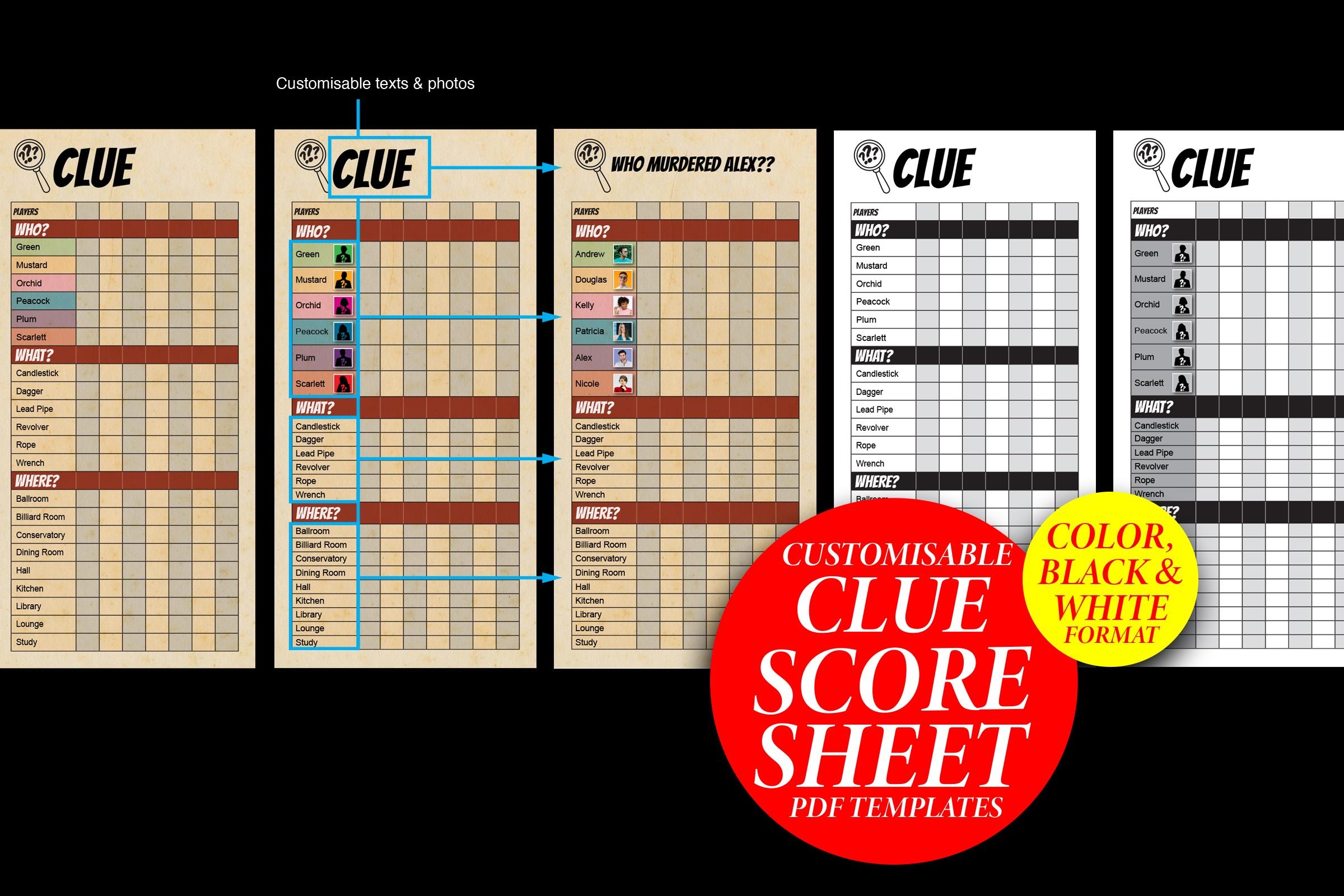 Clue Refill Sheets Personalise Cluedo Replacement Score Sheet Customise Detective Notes Card Sheets PDF Instant Download Printable Etsy Clue Refill Sheets Personalise Cluedo Replacement Score Sheet Customise Detective Notes Card Sheets PDF Instant Download Printable Etsy