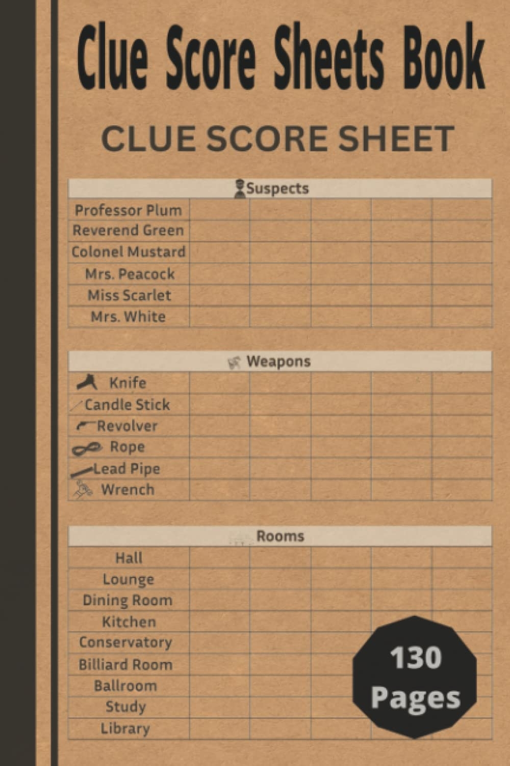Printable Clue Score Sheet Printable Clue Score Sheet