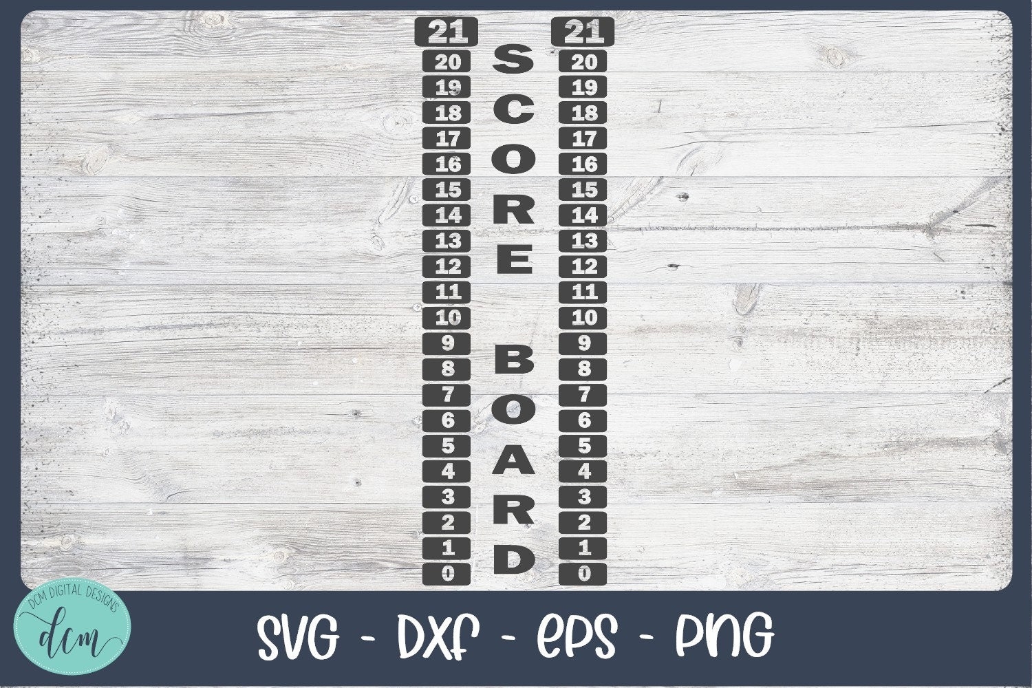 Cornhole Scoreboard SVG Instant Download Printable File Yard Game Score Board PNG Silhouette Cricut