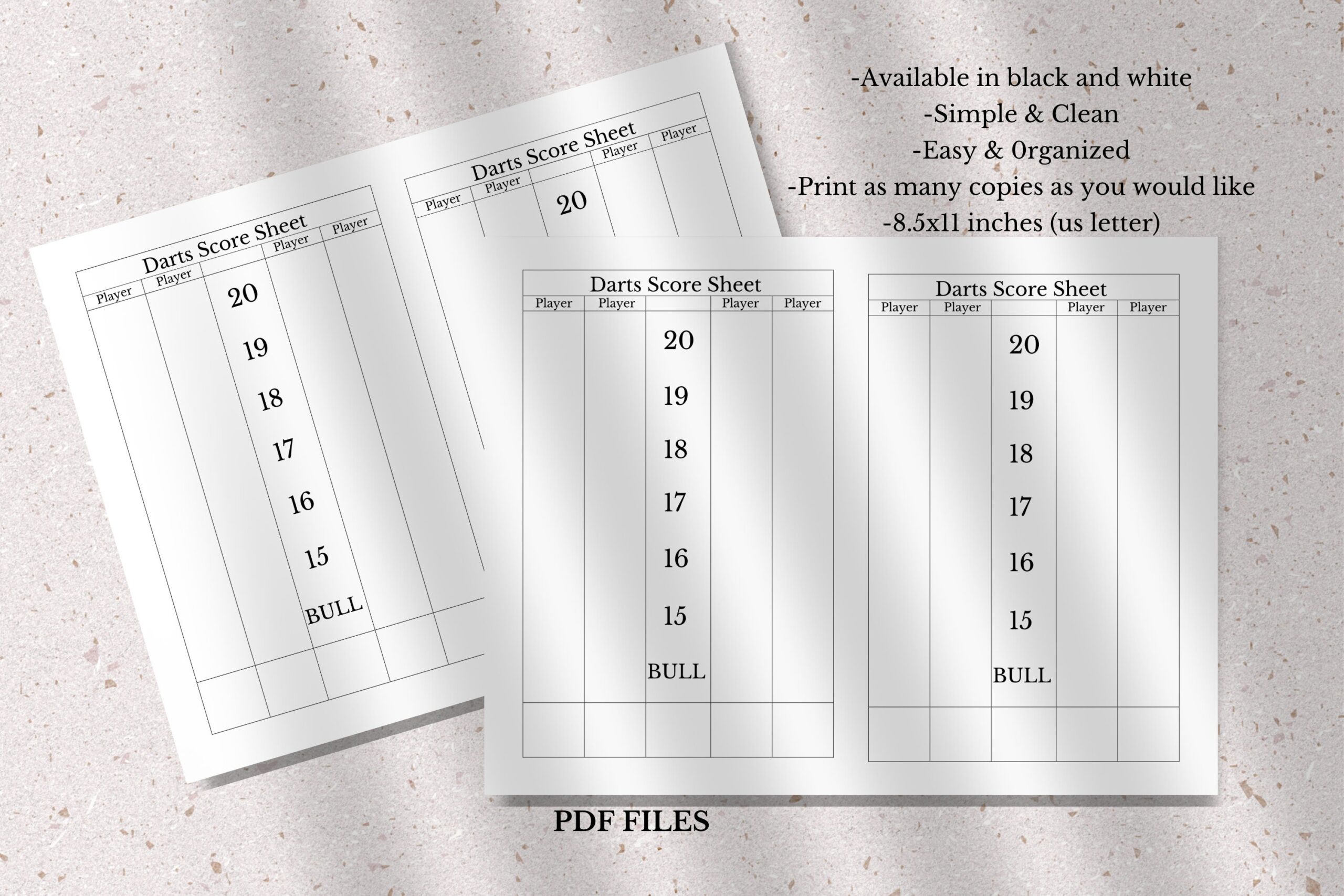 Darts Score Sheet Template Printable Darts Score Sheet Darts Game Score Sheet Printable Darts Score Card Darts Party Game Etsy UK