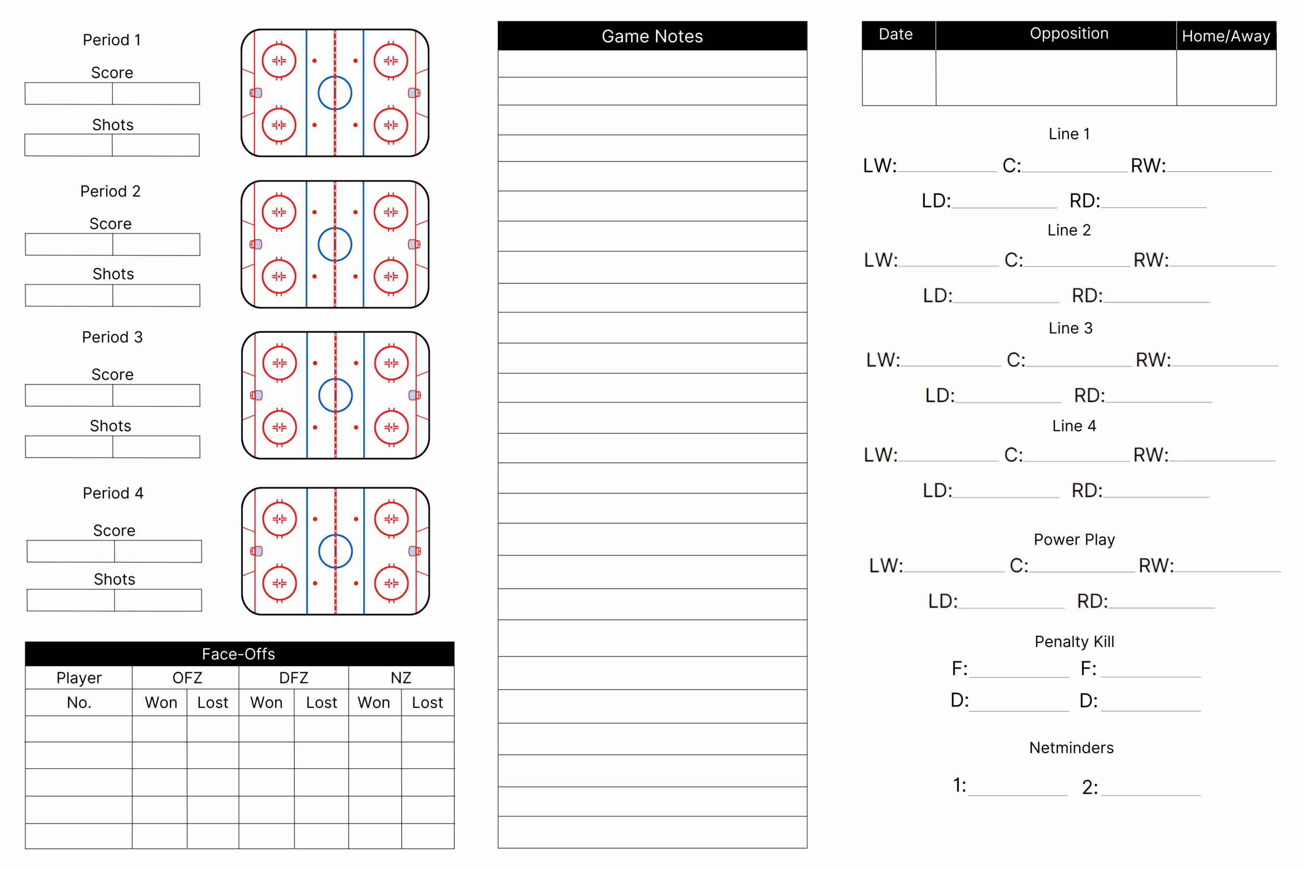 Download Printable Hockey Lineup Cards Printerfriendly Download Printable Hockey Lineup Cards Printerfriendly