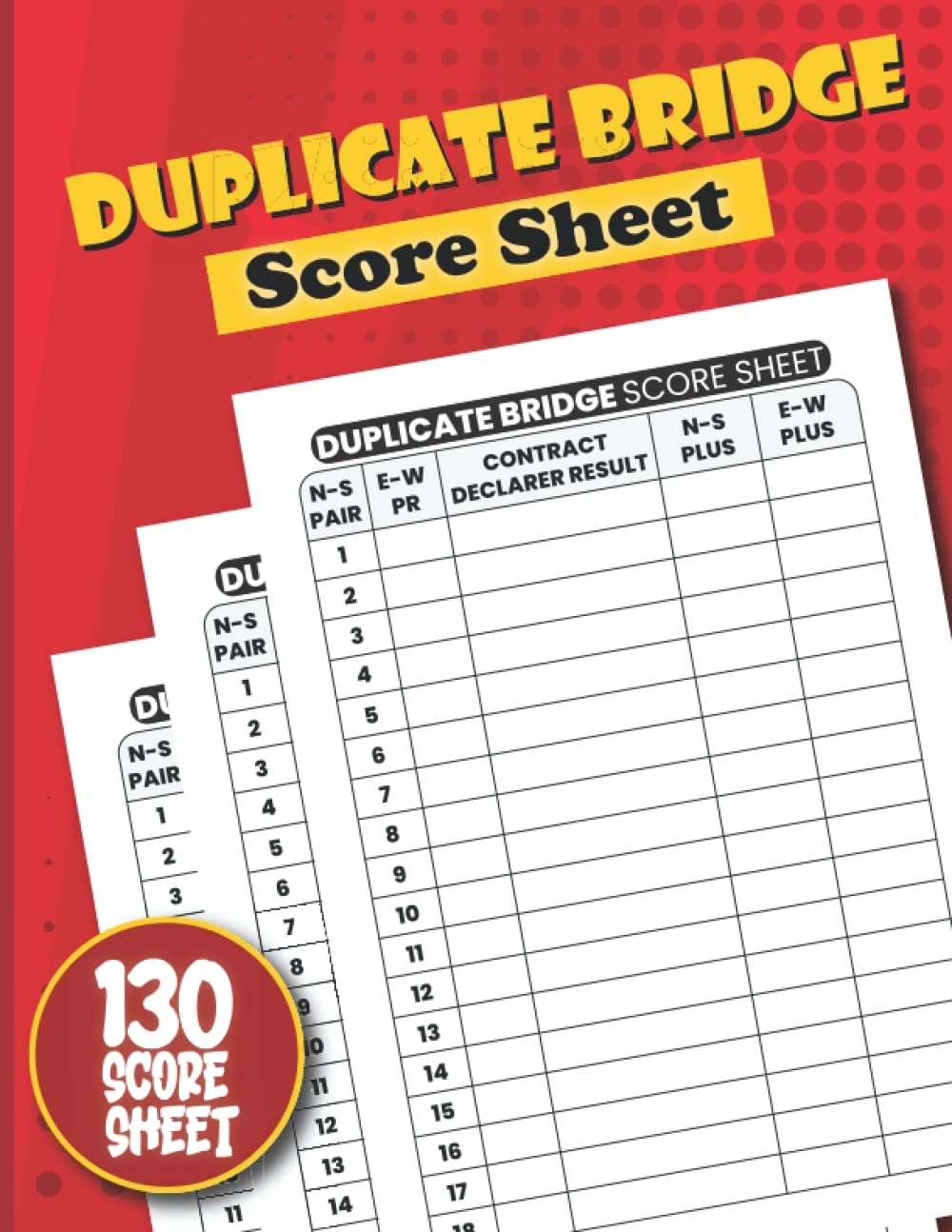 Duplicate Bridge Score Sheets Duplicate Bridge Cards Duplicate Bridge Scoring Pads Duplicate Bridge Score Pads Duplicate Bridge Card Game Bridge Scorekeeping Pads U0026 Record Keeper Mahdi SM Amazon Books