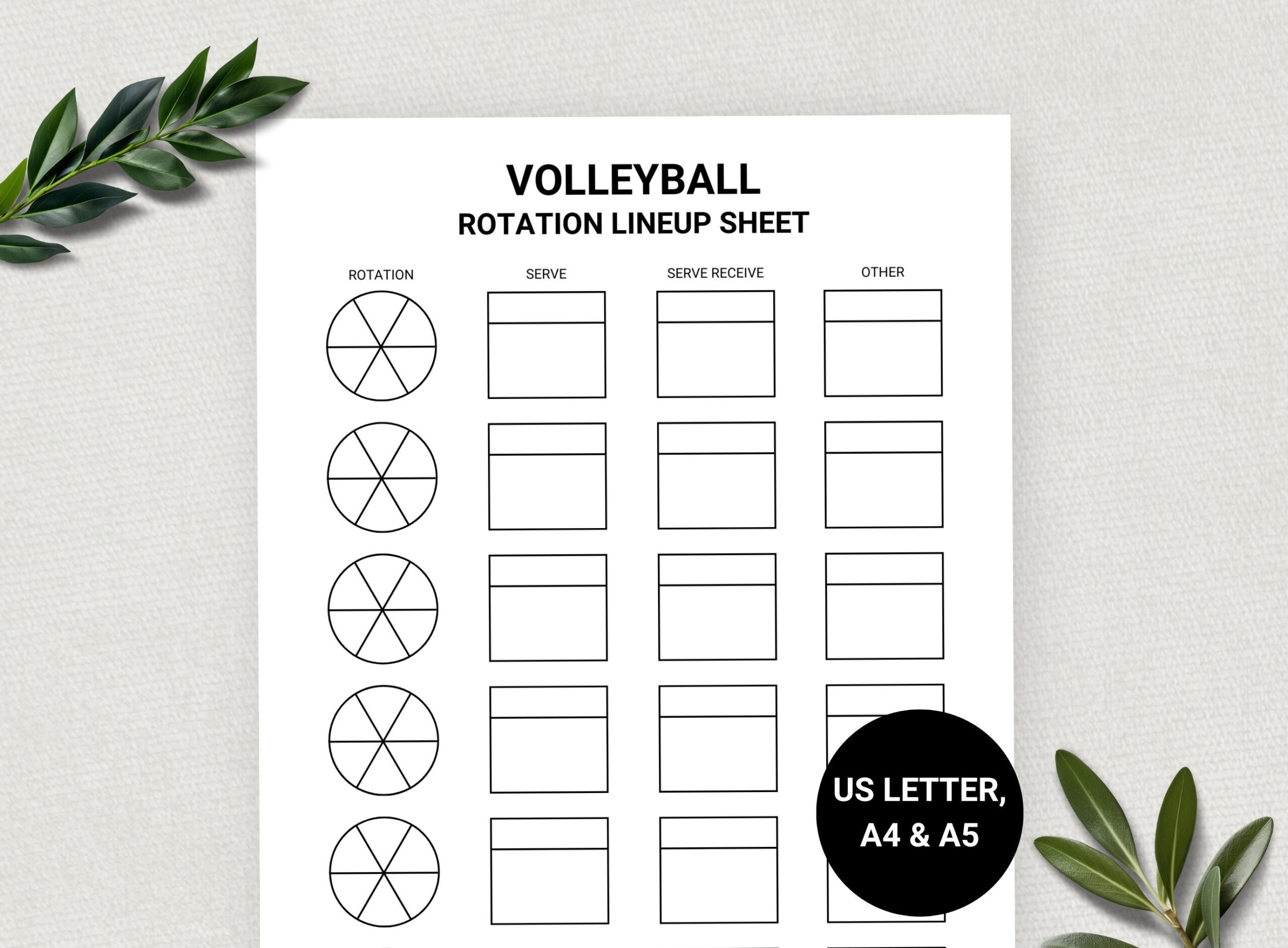 Volleyball Score Sheet Doc