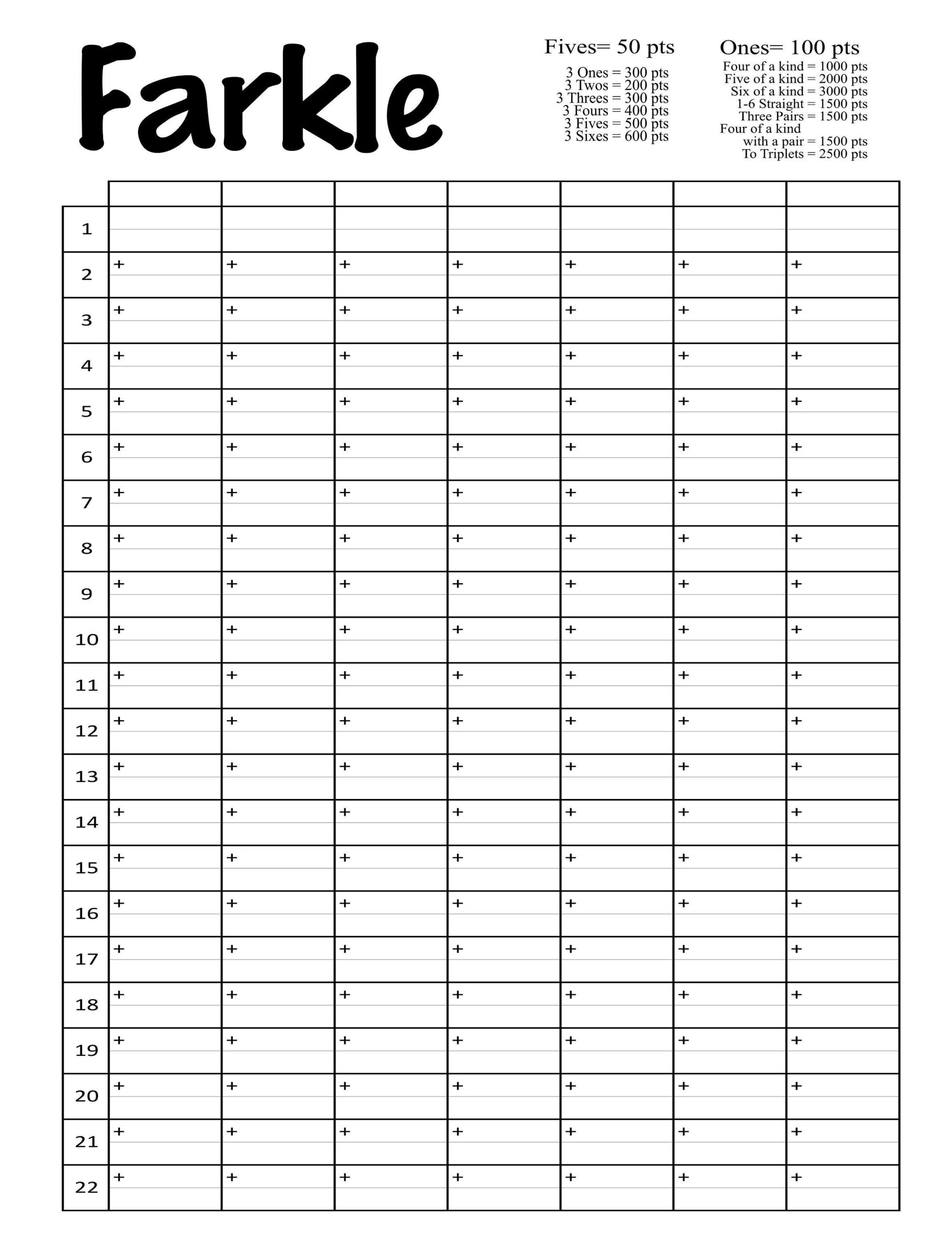 Farkle Score Card Printable File With Blank Spaces To Add Your Own Names DIY Farkle Scorecard Digital File Yarkle Cricut Silhouette Etsy Farkle Score Card Printable File With Blank Spaces To Add Your Own Names DIY Farkle Scorecard Digital File Yarkle Cricut Silhouette Etsy