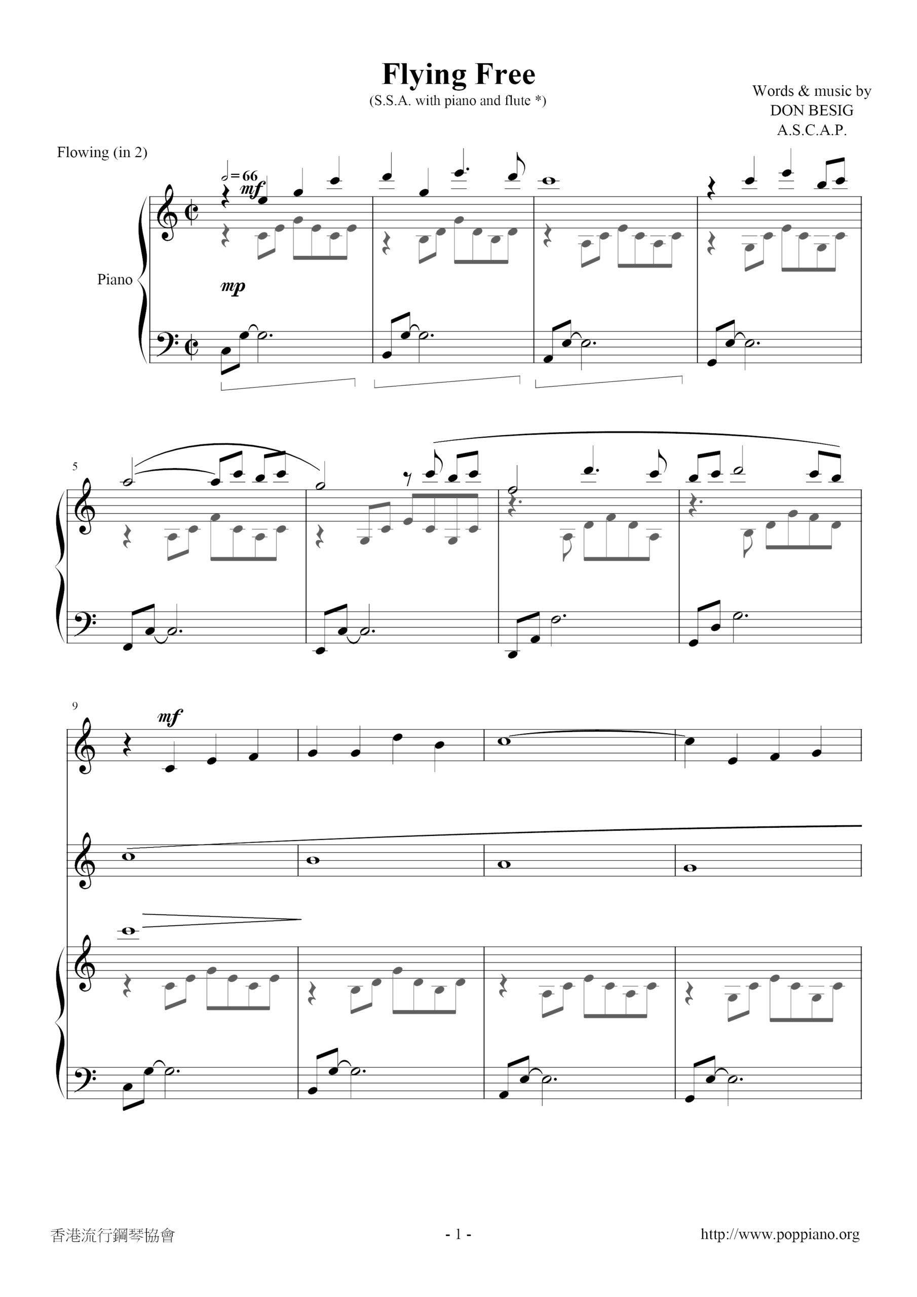 Free Sheet Music Score