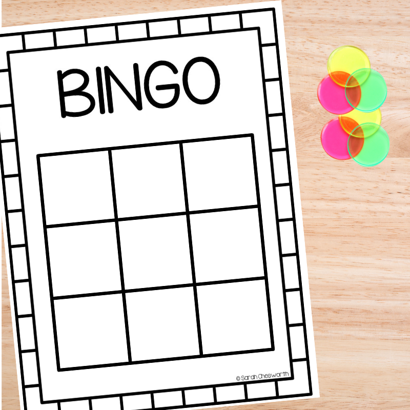 Free Blank Bingo Printable Cards And Templates Sarah Chesworth