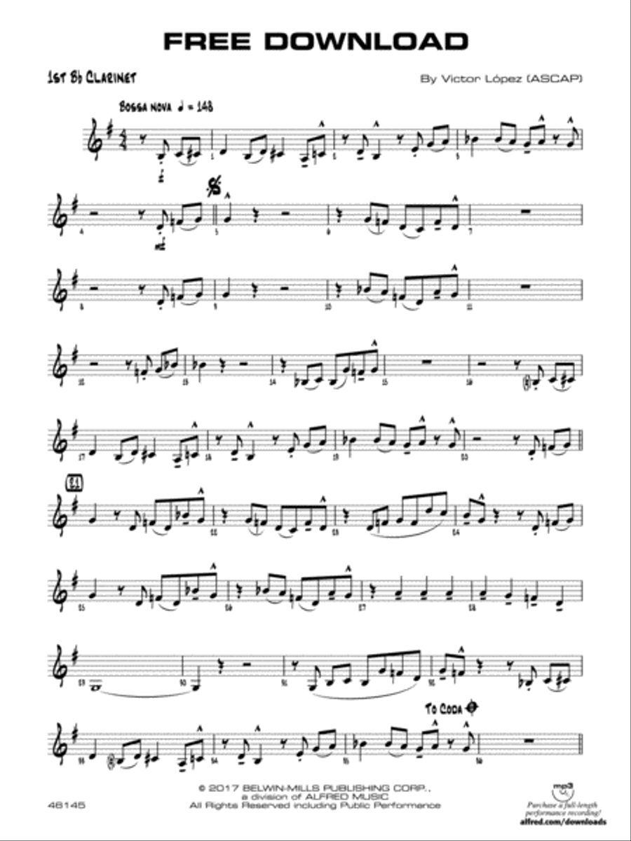 Free Download 1st B flat Clarinet Jazz Ensemble Digital Sheet Music Sheet Music Plus Free Download 1st B flat Clarinet Jazz Ensemble Digital Sheet Music Sheet Music Plus