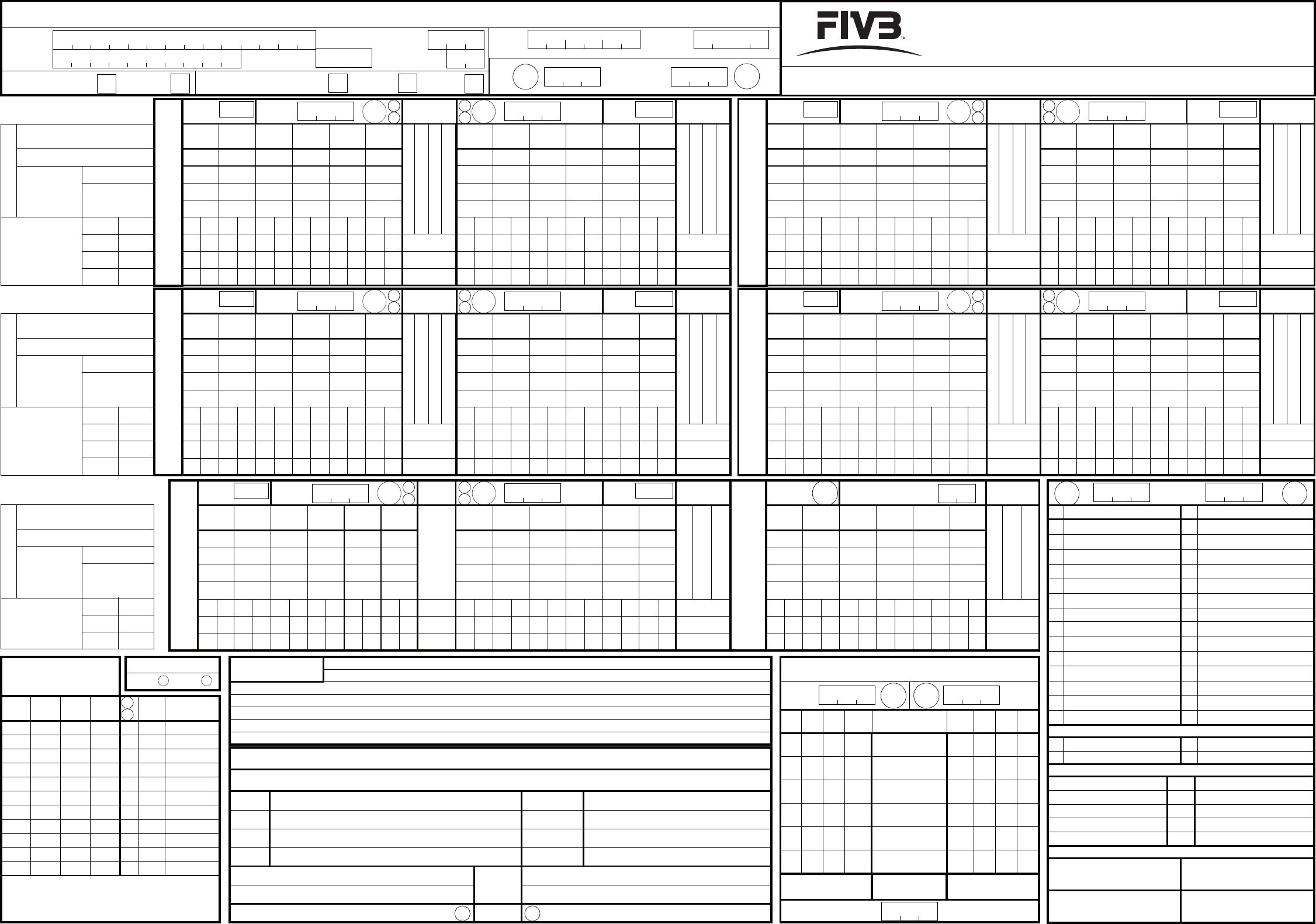 Fivb Volleyball Score Sheet Pdf