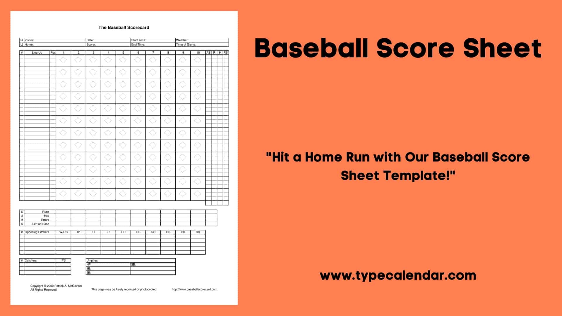 Free Softball Score Sheet App