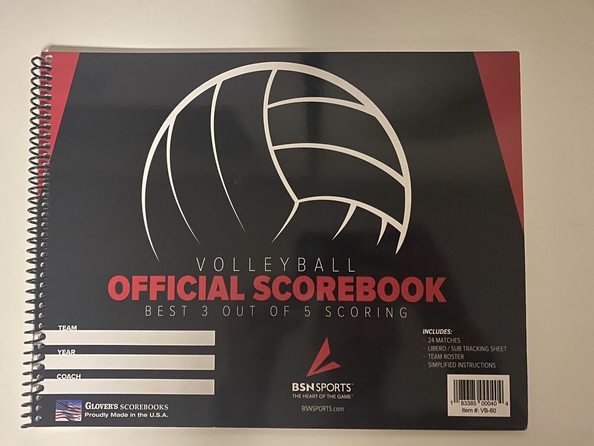 Glovers Volleyball Scorebook Best 3 Out Of 5 Scoring Made In USA BSN EBay