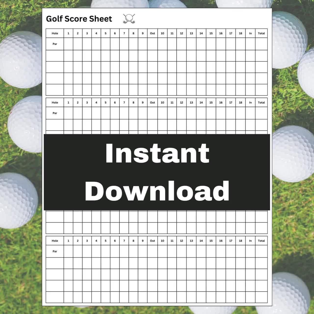 Golf Score Sheet Printable 8 5