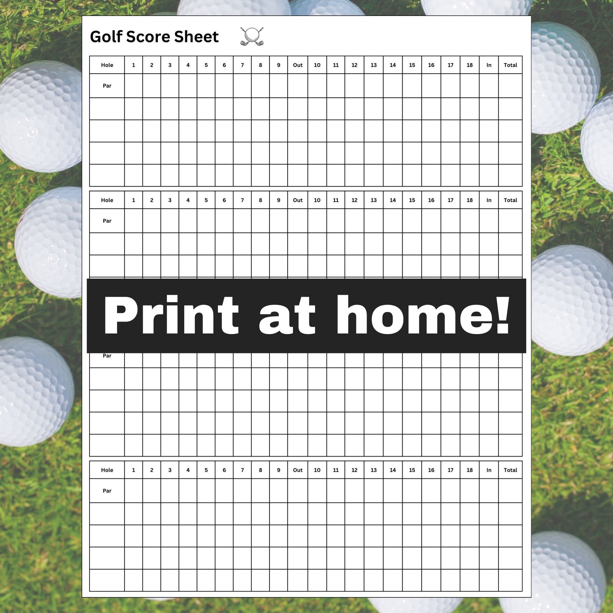 Golf Score Sheet Printable 8 5 Golf Score Sheet Printable 8 5