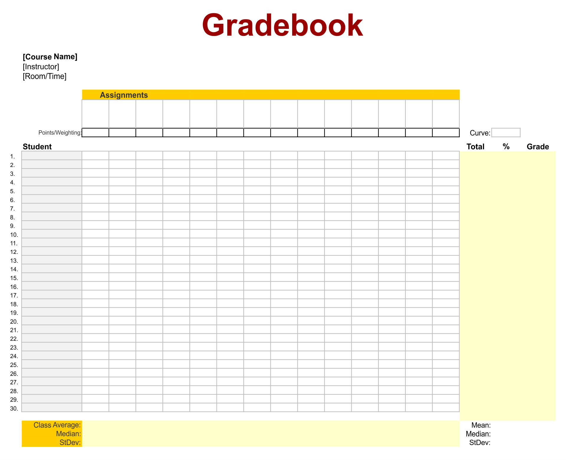 Grade Sheets For Teachers 10 Free PDF Printables Printablee