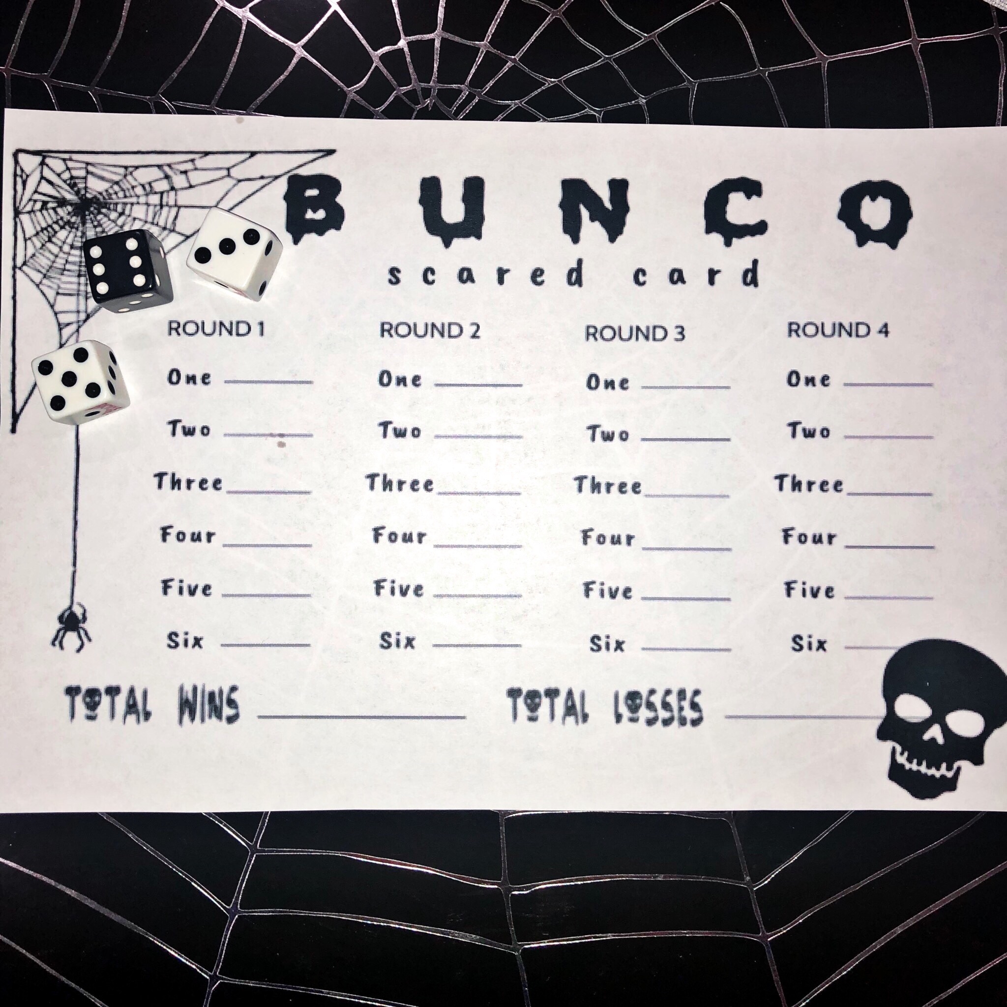 Halloween Bunco Free Printable Inspired2Party Halloween Bunco Free Printable Inspired2Party