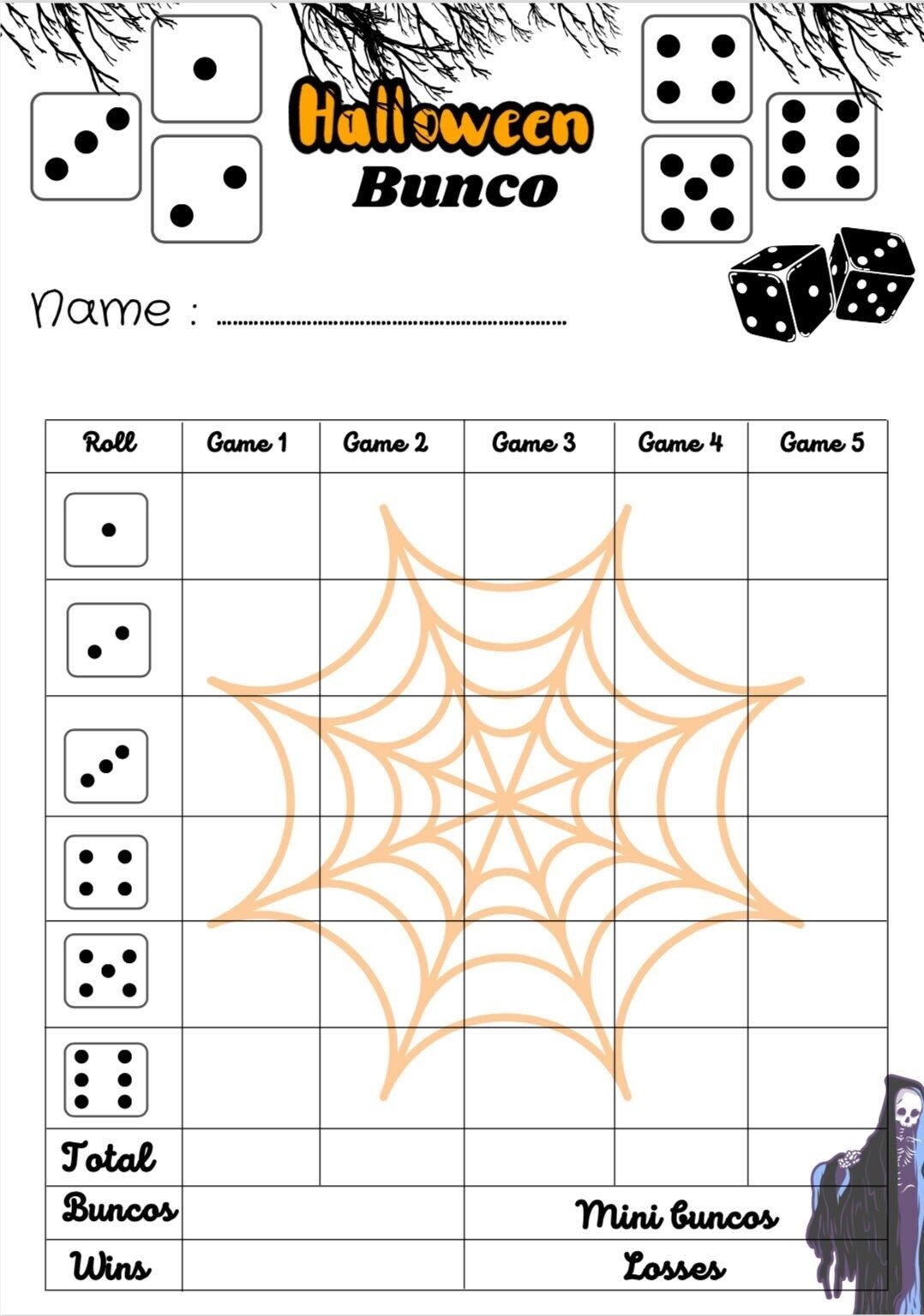 Halloween Bunco Score Card Bunco Scoresheet Bunco Score Pads Printable File PDF Download 8 5x11 Etsy Halloween Bunco Score Card Bunco Scoresheet Bunco Score Pads Printable File PDF Download 8 5x11 Etsy