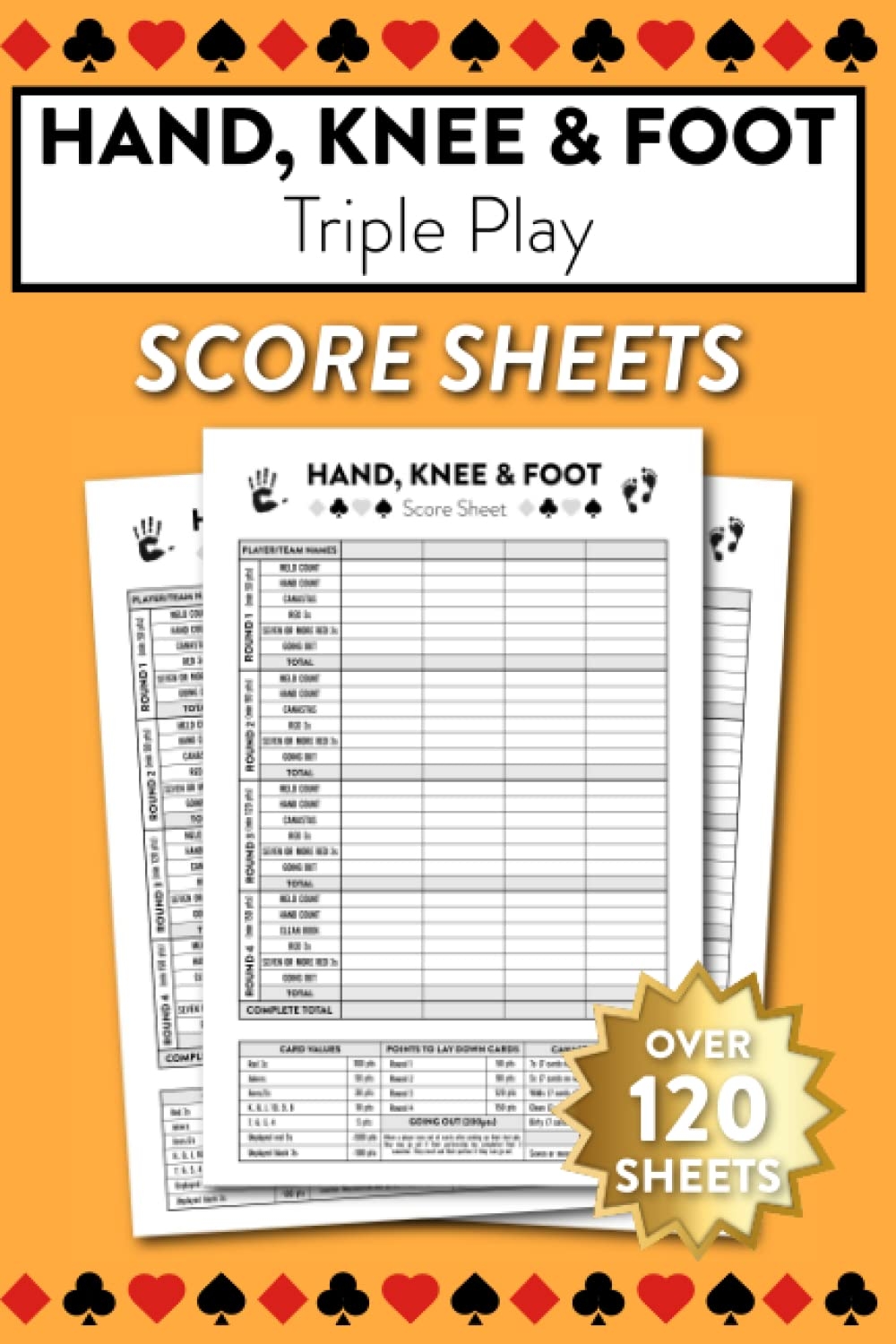 Hand And Foot Score Sheets Printable Hand And Foot Score Sheets Printable