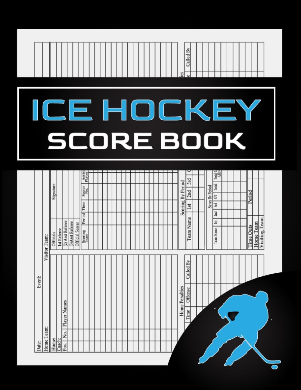 Ice Hockey Scorebook Hockey Score Sheets Scorekeeping Cards Pad Ice Hockey Scorebook Hockey Score Sheets Scorekeeping Cards Pad