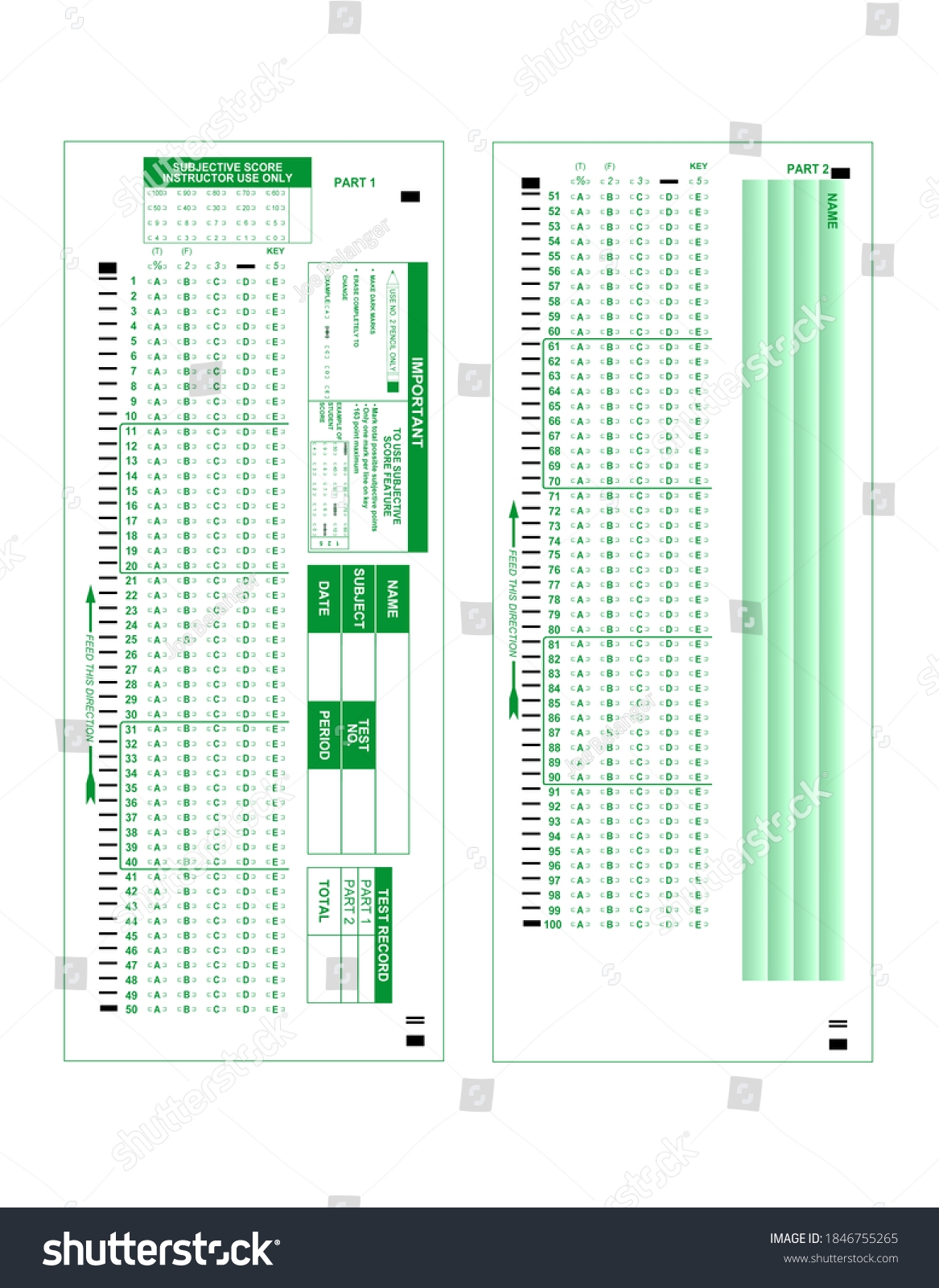 Ilustrasi Stok Blank Test Score Sheet Isolated On 1846755265 Shutterstock Ilustrasi Stok Blank Test Score Sheet Isolated On 1846755265 Shutterstock