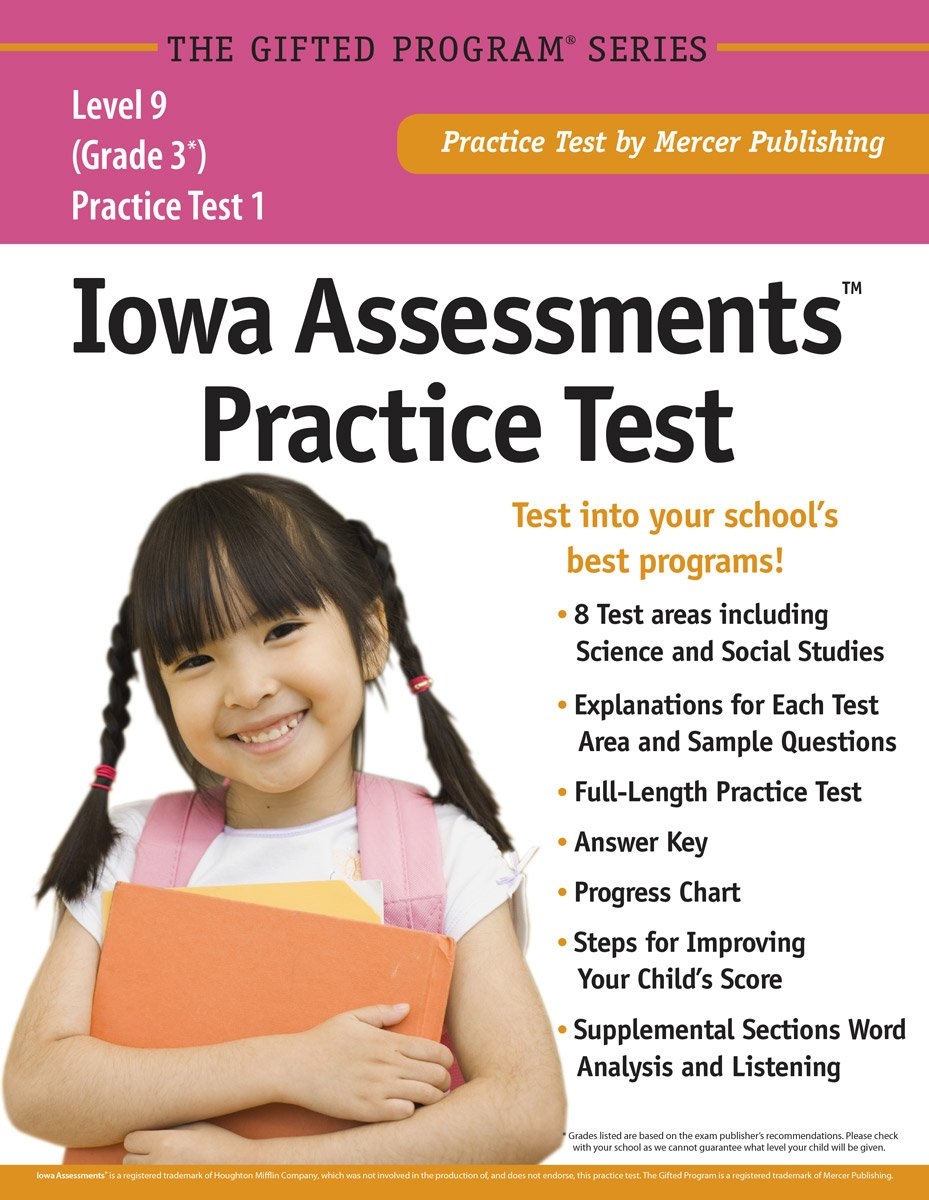 Iowa Assessments Practice Test Grade 3 Level 9 Mercer Publishing 9781937383350 Amazon Books