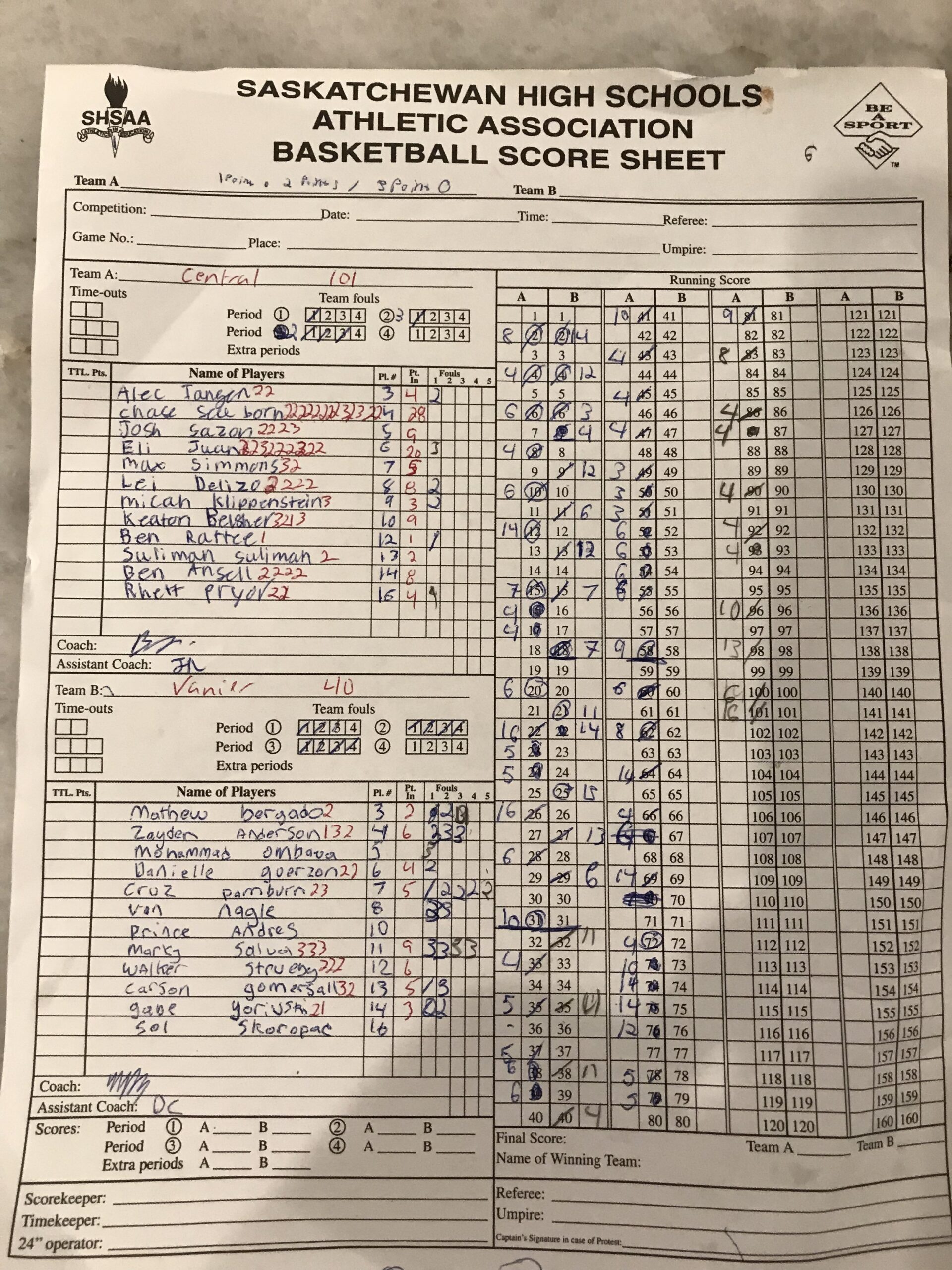 Basketball Score Sheets For High School Basketball Score Sheets For High School