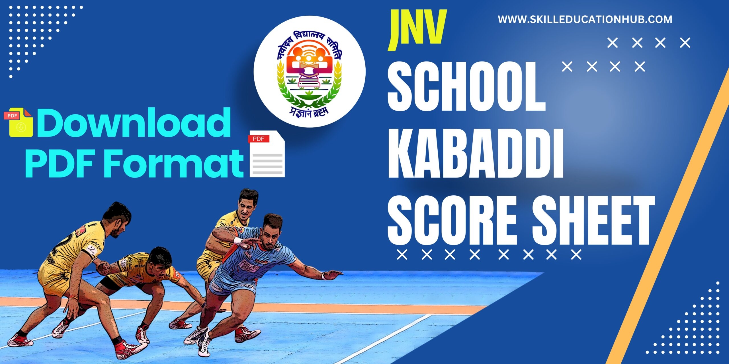 Kabaddi Score Sheet Template Free Download For JNV Schools Sports Teacher