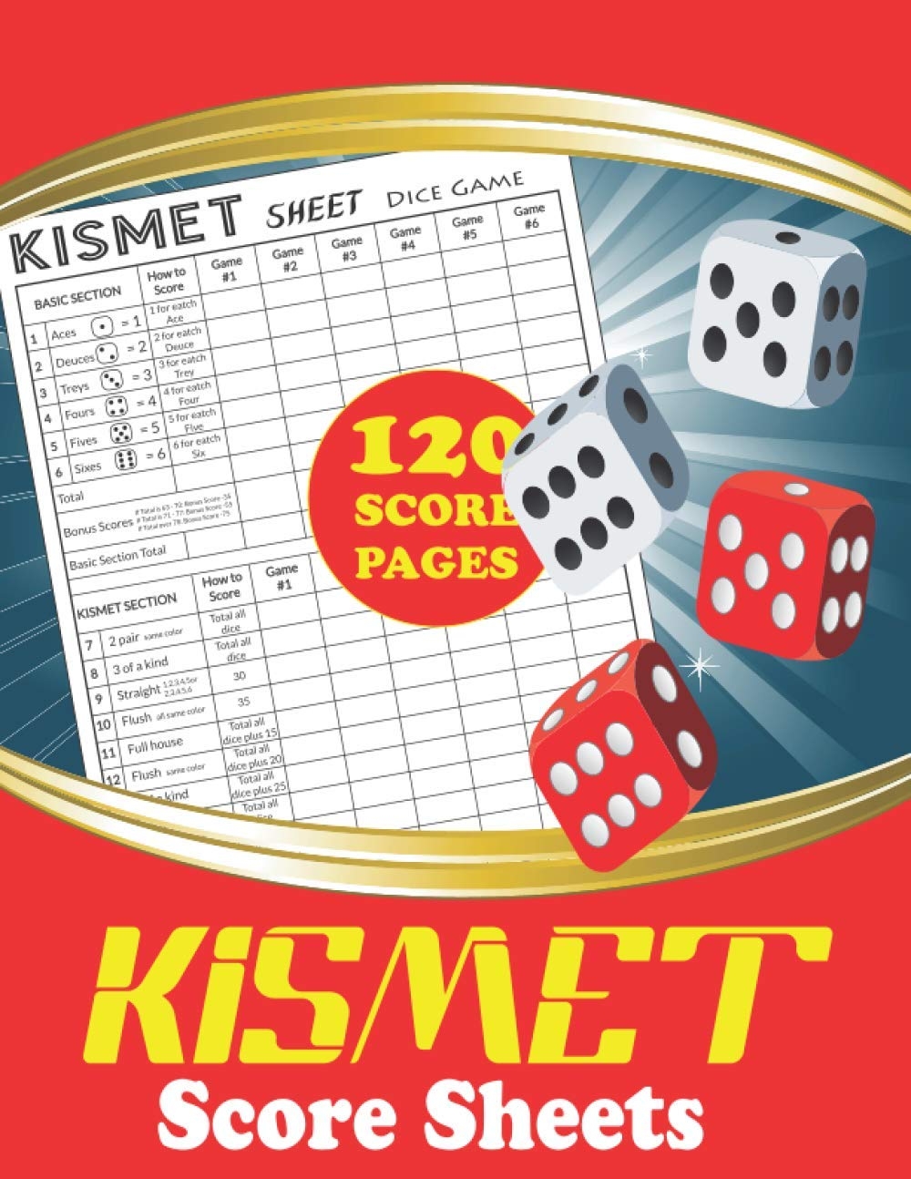 Kismet Score Sheets Kismet Scoring Game Record Keeper Book Blank Form Score Sheet Notebook For The Dice Game Kismet Games Record Perfect Kismet Scorekeeping 120 Score Pages Gift PRESS FOX 9798591945527 Amazon Books