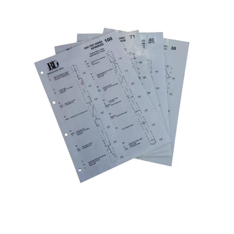 Laminated Dressage Test Introductory B 2009