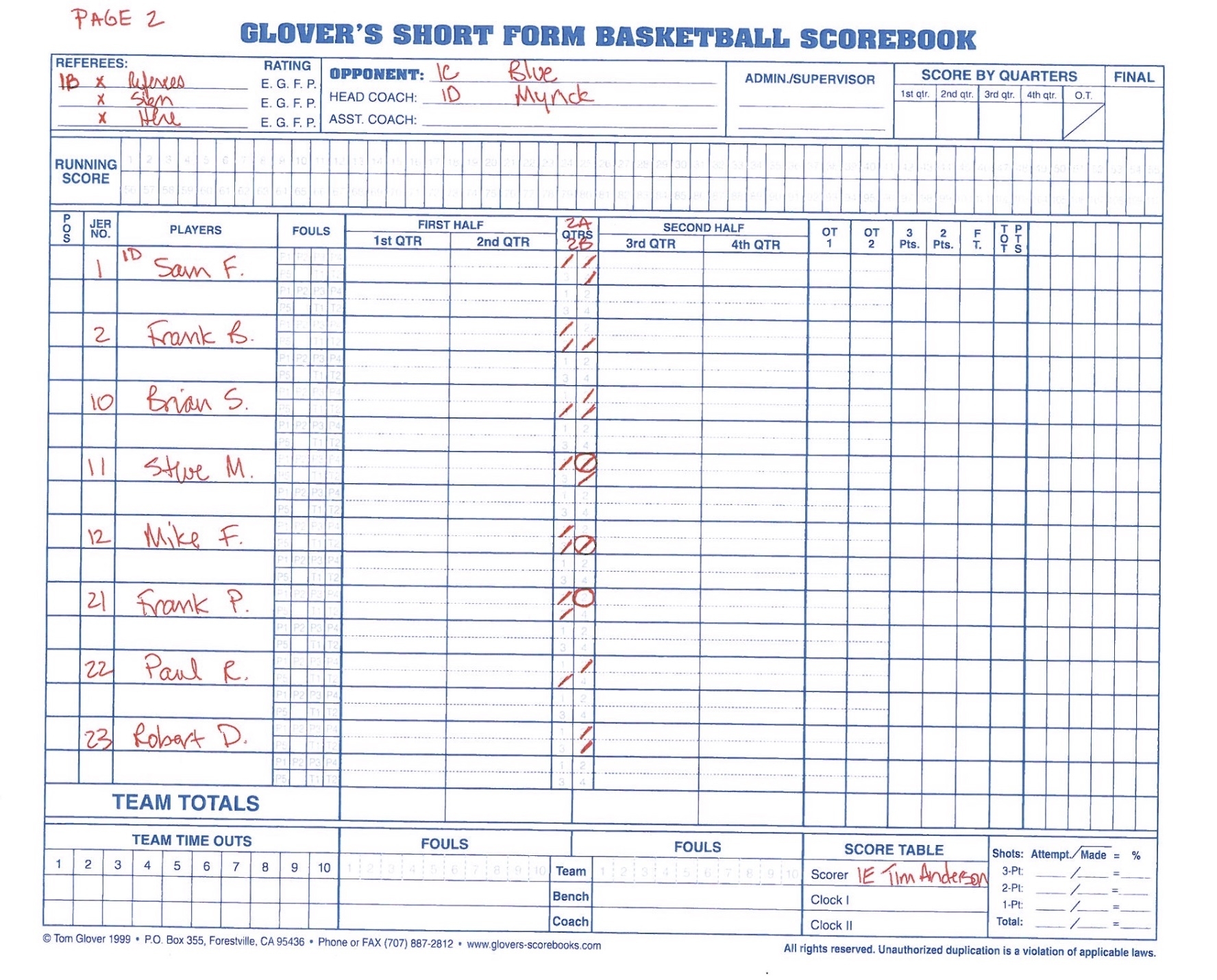 McLean Youth Basketball Guidelines For Keeping Score McLean McLean Youth Basketball Guidelines For Keeping Score McLean