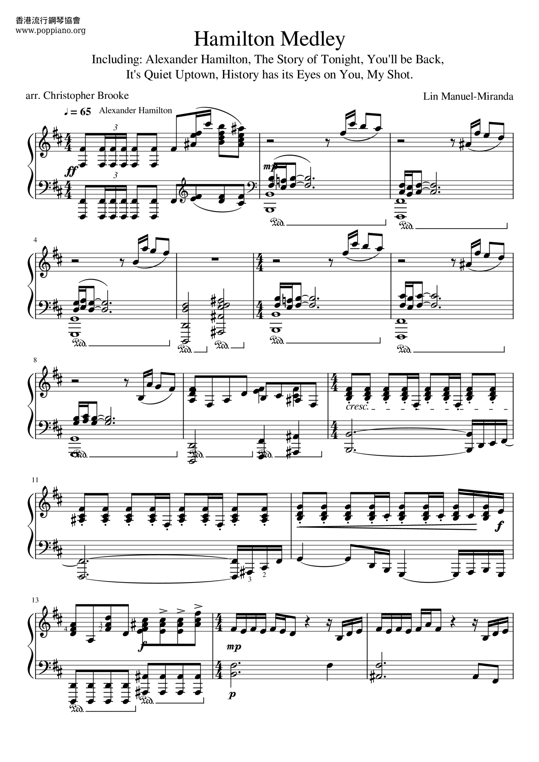 Free Piano Sheet Music Movie Scores