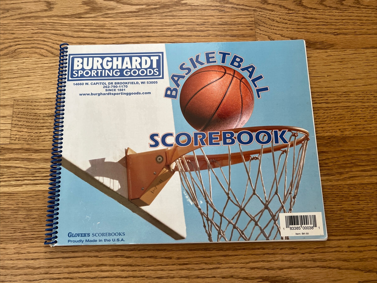 New Basketball Scorebook 30 Games School Rec Team Tournament League Glovers