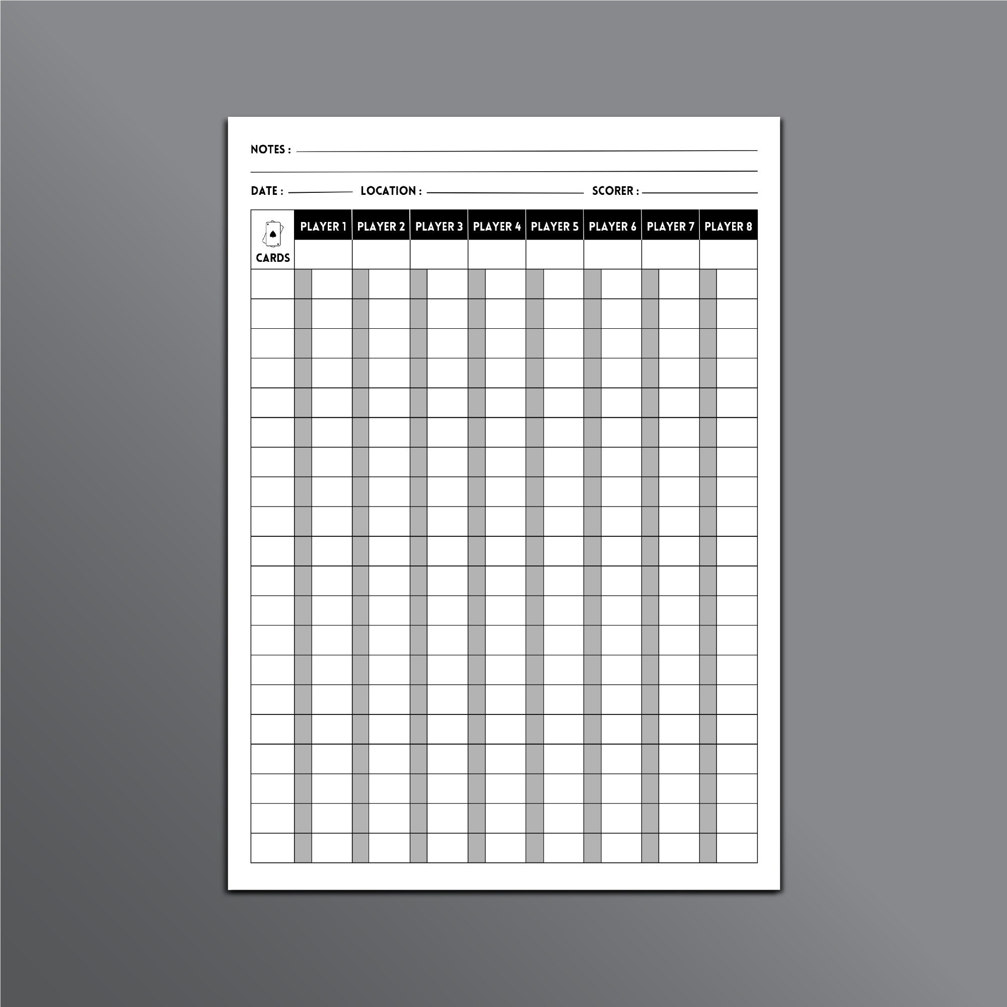 Oh Hell Card Game Score Sheet Printable Oh Hell Score Sheet Oh Oh Hell Card Game Score Sheet Printable Oh Hell Score Sheet Oh
