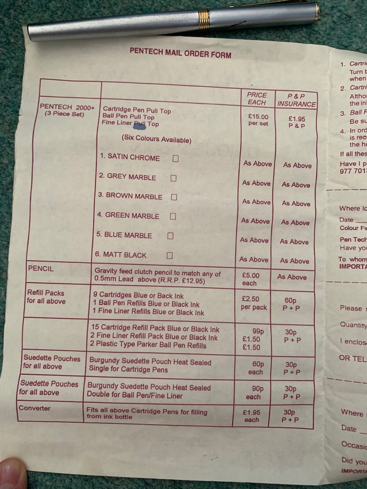 Pen Tech 2000 Pen History The Fountain Pen Network