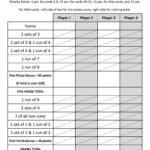 Phase 10 Scoresheet Template PDF Agile
