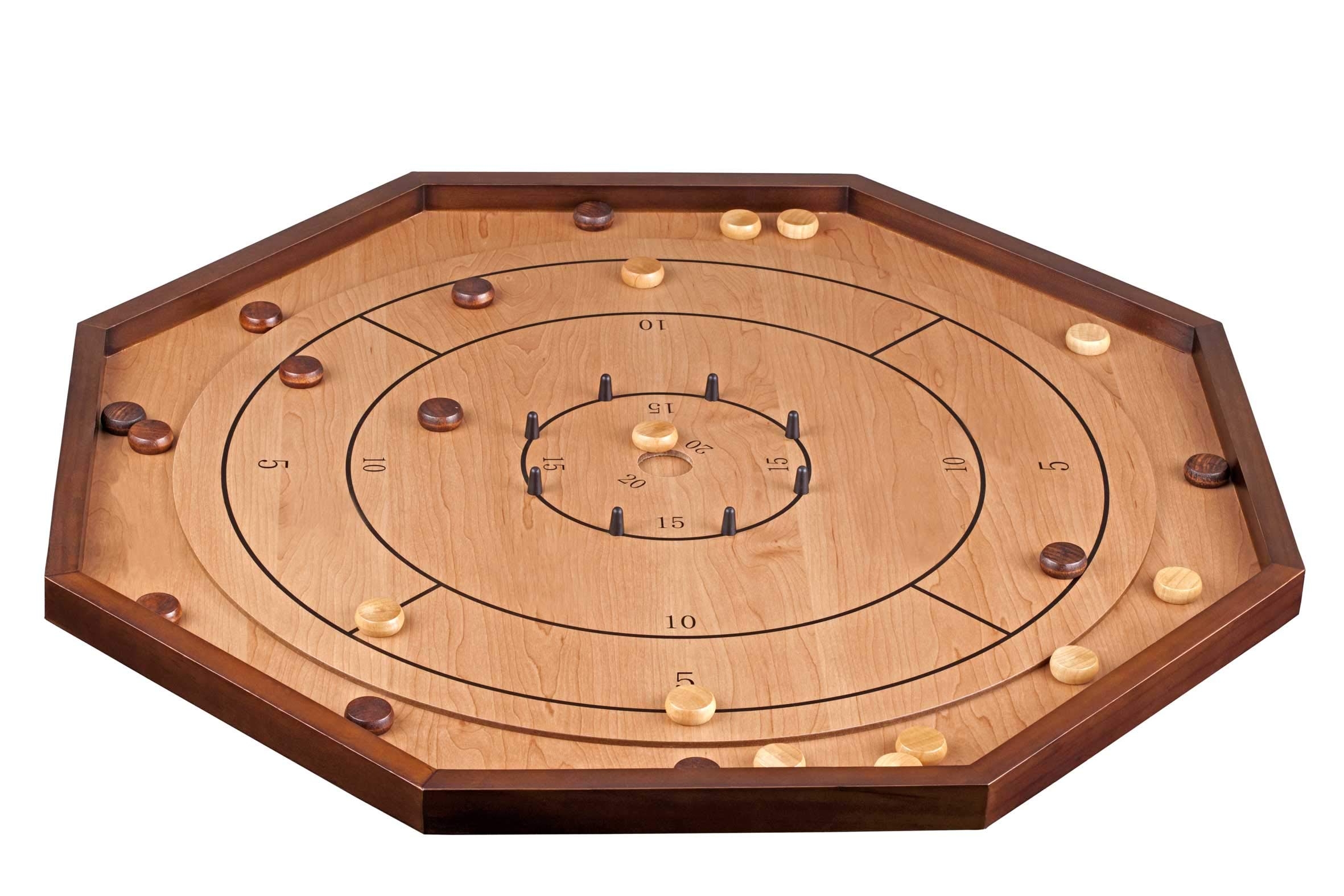 Philos Compact Crokinole Set Octagonal Board 69 X 69 Board And 56 X 56 Playfield Accessories Included 2 Player Table top Game Amazon co uk Toys U0026 Games