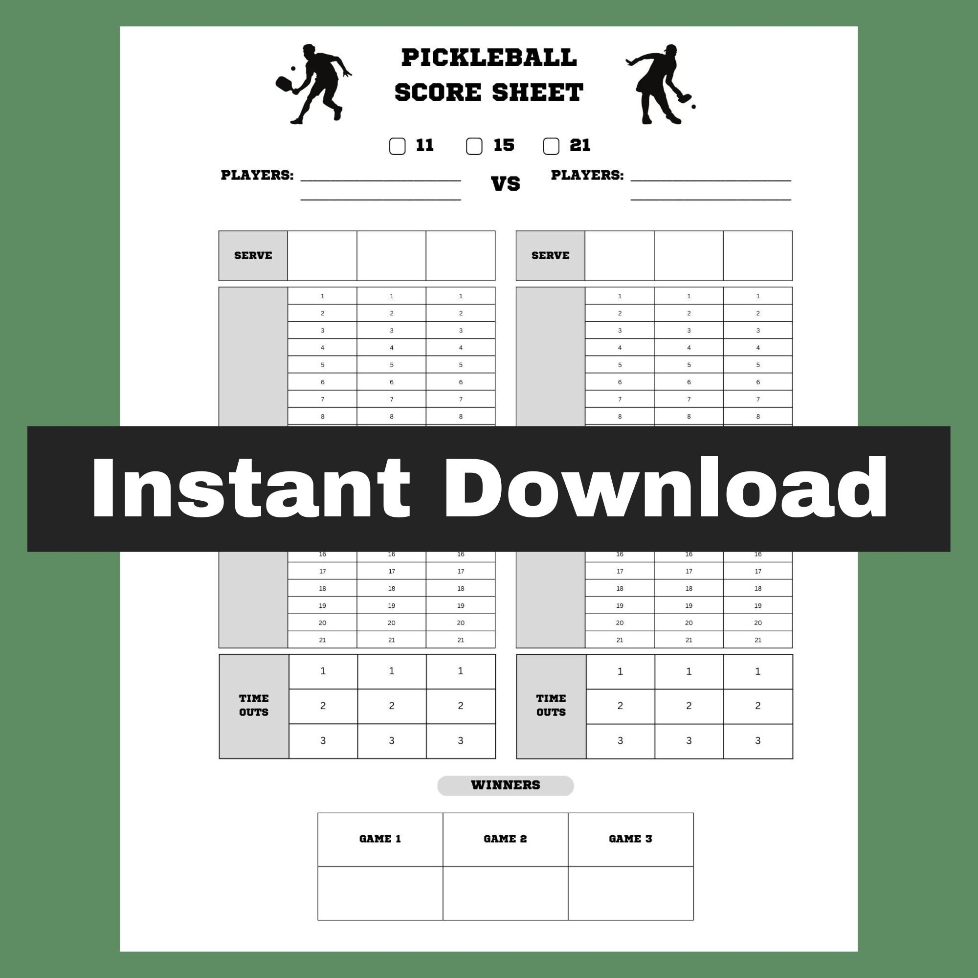 Ladder Printable Pickleball Score Sheet Ladder Printable Pickleball Score Sheet