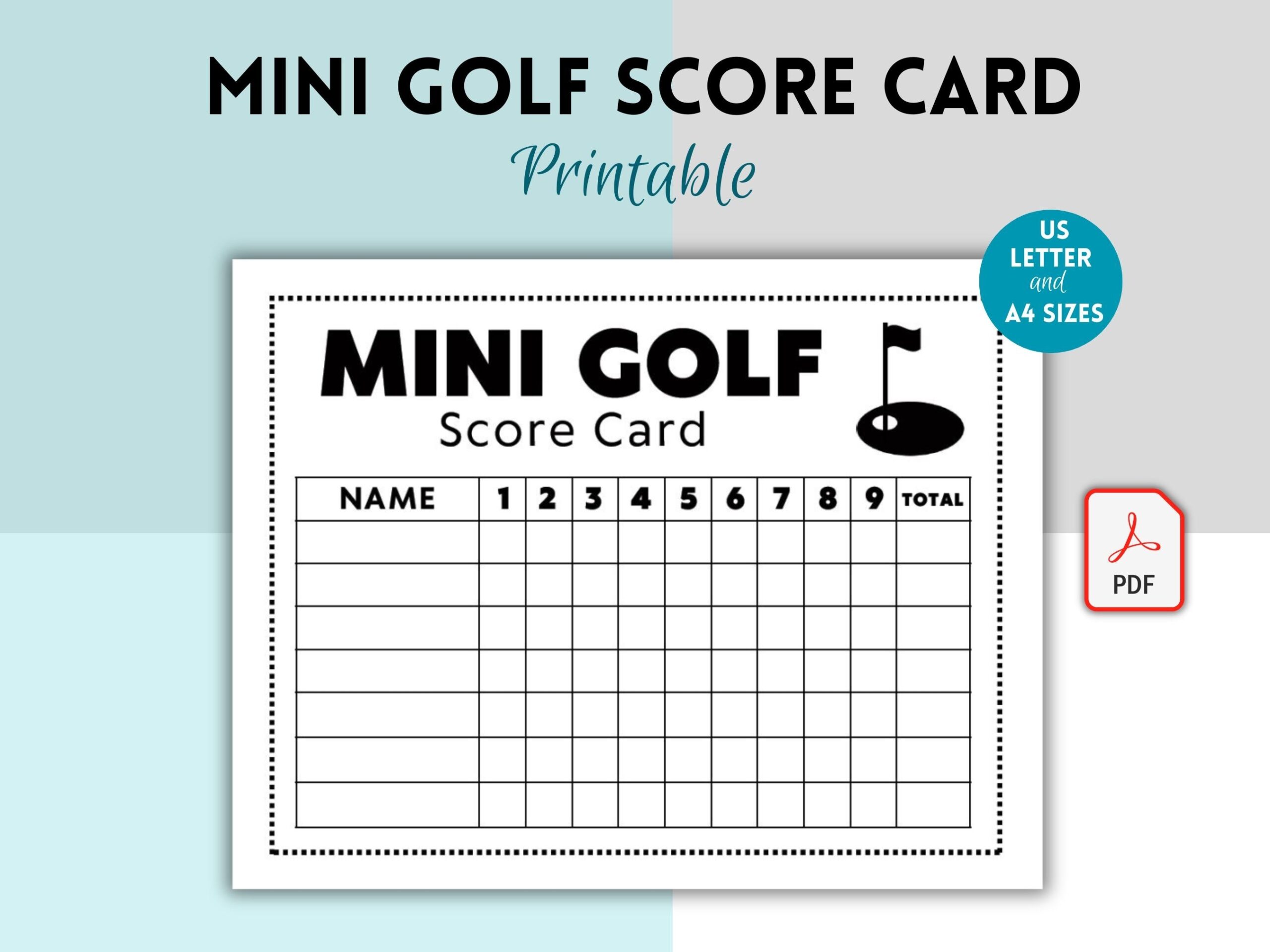 Play Nine Score Sheets Printable Free