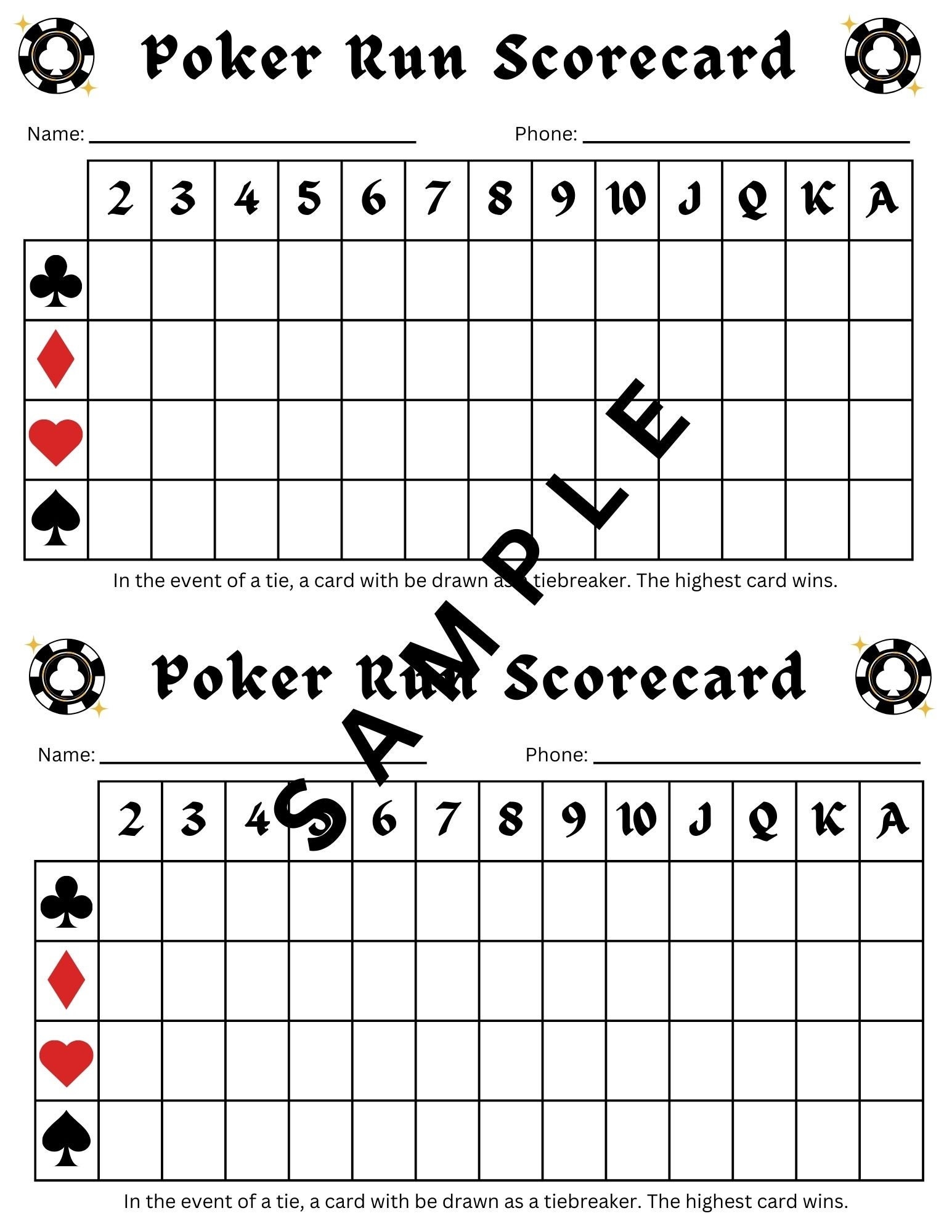 Poker Run Printable Scorecard Poker Run Score Card Poker Run Score Sheet Instant Download Printable Poker Run Cards Poker Run Printable Scorecard Poker Run Score Card Poker Run Score Sheet Instant Download Printable Poker Run Cards