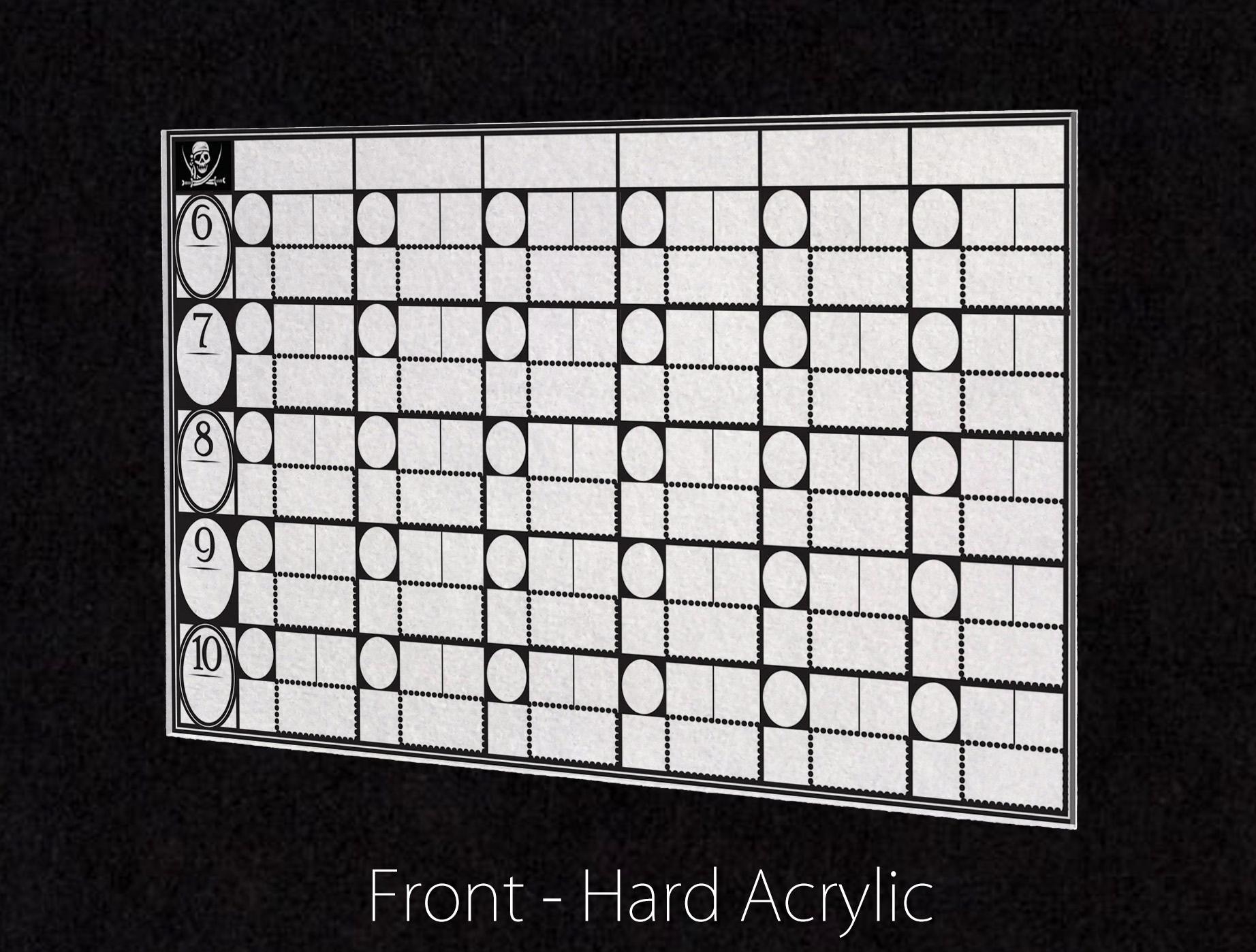 Premium Acrylic Skull King Game Score Sheet Upgrade Reusable Dry Erase Etsy