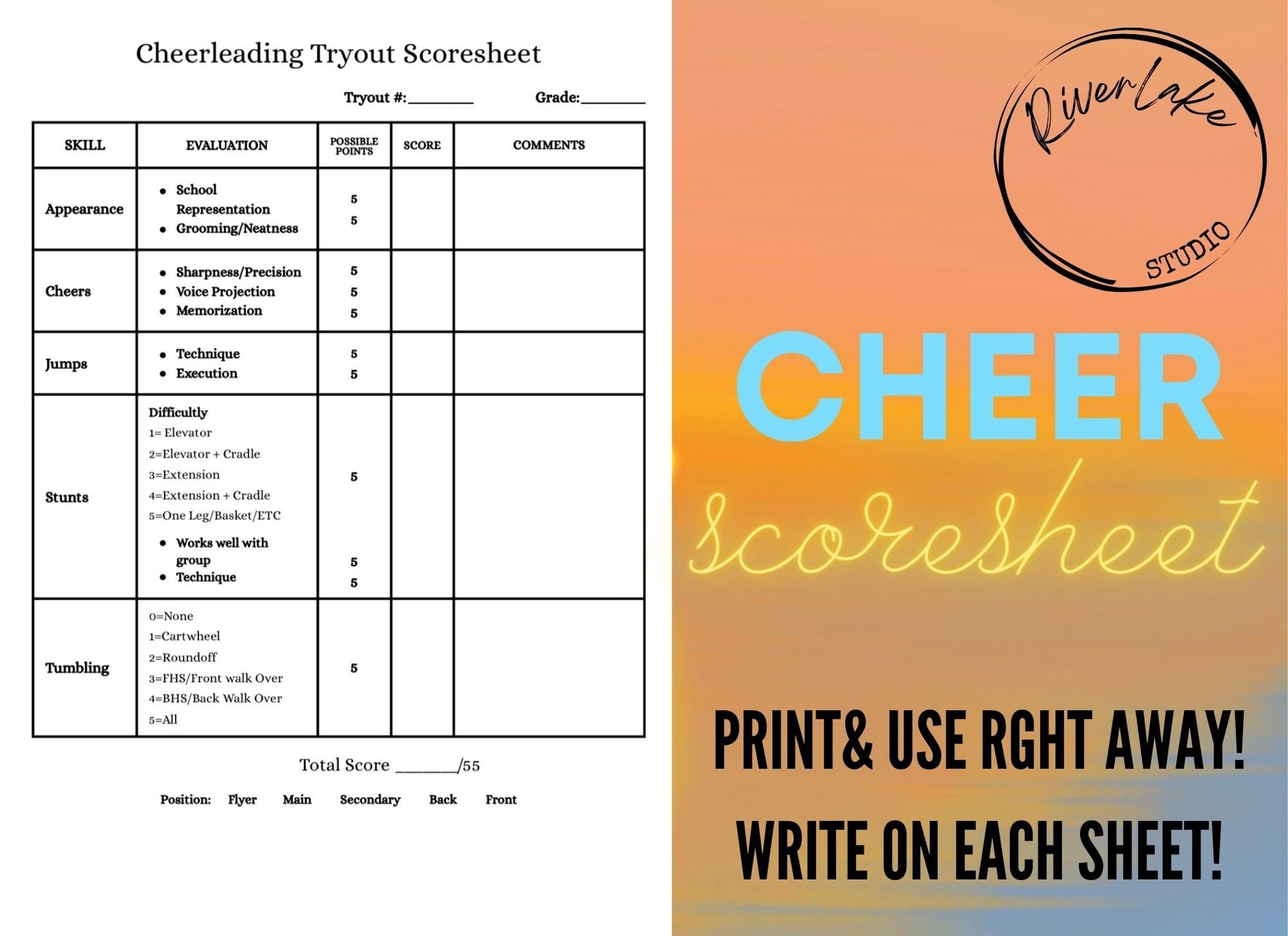 Printable Cheerleading Tryout Score Sheet Instant Download Template For Cheer Coach Team Captain Judges School Sports Cheer Squad Etsy Printable Cheerleading Tryout Score Sheet Instant Download Template For Cheer Coach Team Captain Judges School Sports Cheer Squad Etsy
