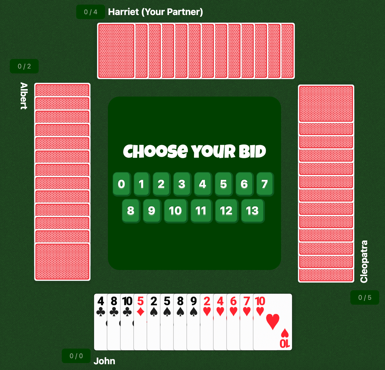 Free Spades Score Sheet