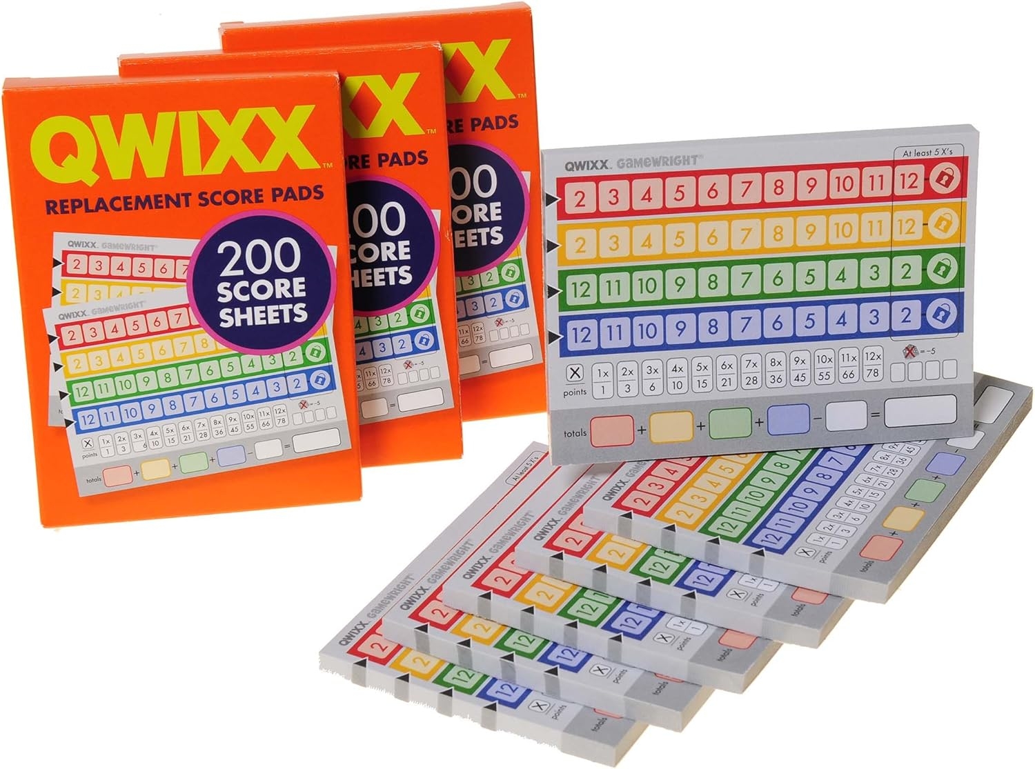 Qwixx Dice Game Score Sheets Printable Qwixx Dice Game Score Sheets Printable