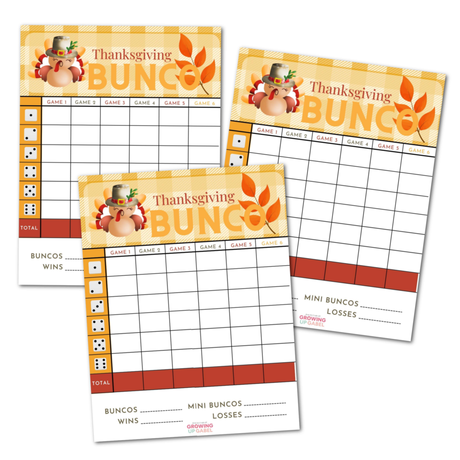 Fall Bunco Score Sheets Free Printable Fall Bunco Score Sheets Free Printable