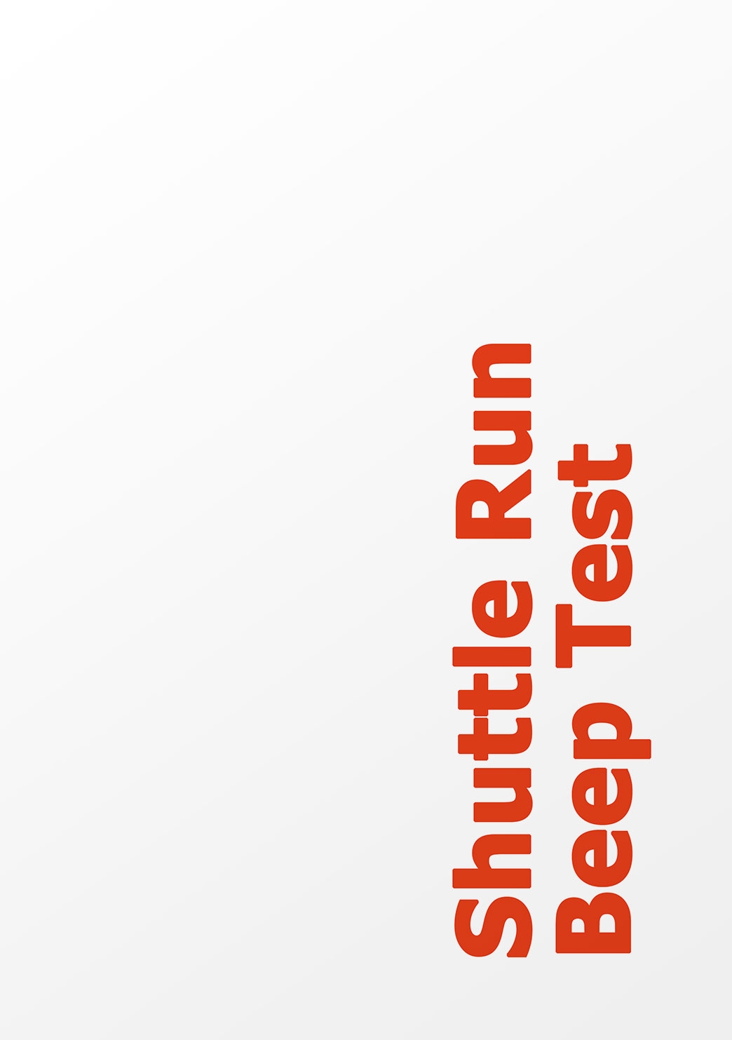 Shuttle Run Beep Test Complementary Training Shuttle Run Beep Test Complementary Training