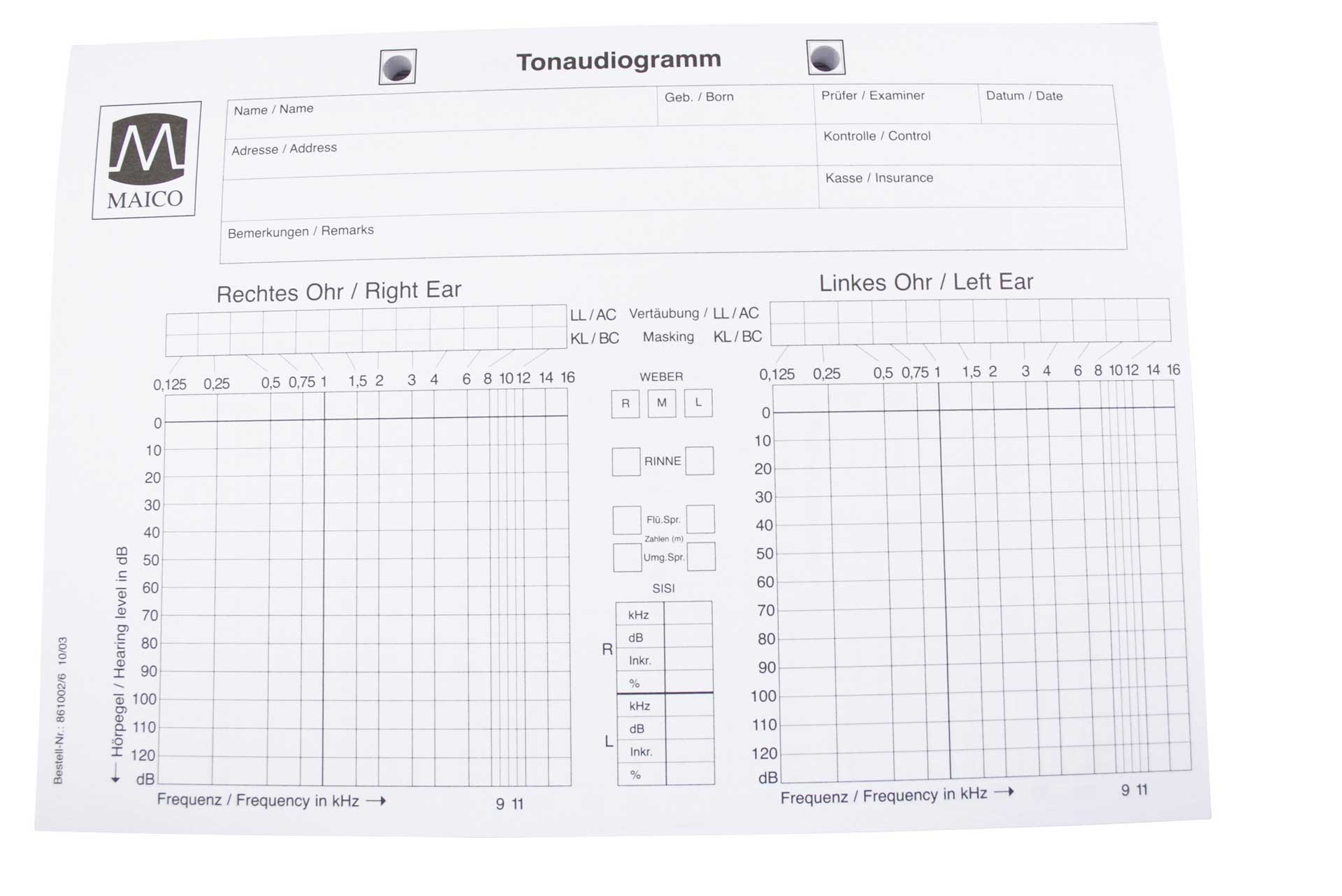 Sound Speech Audiogram Block For ST 26 36 KS 5 MA30 MA51 Fleischhacker