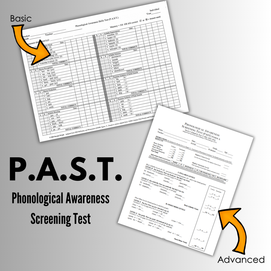 Past Test Score Sheet